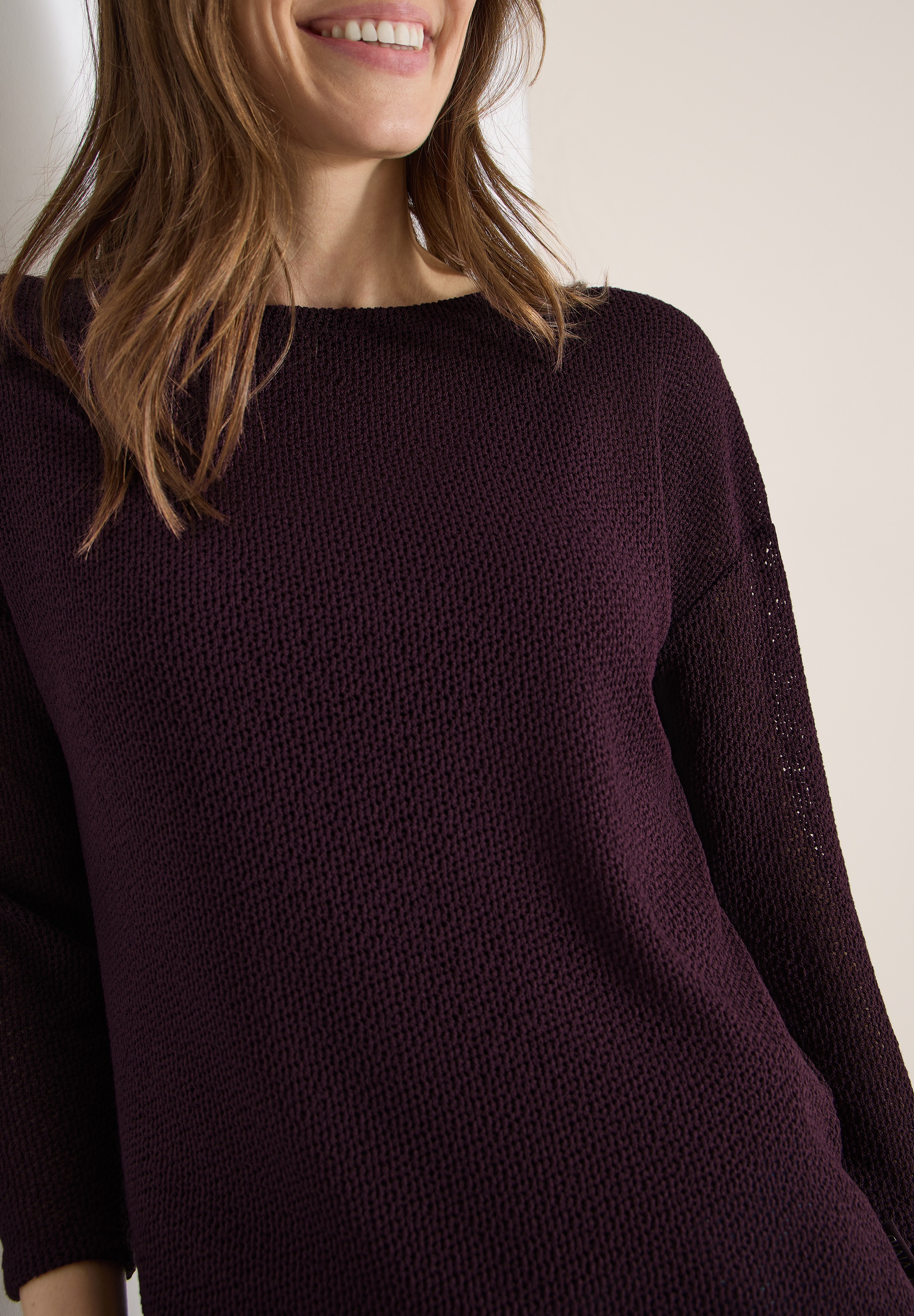 Cecil 3/4 Arm-Pullover mit U-Boot Ausschnitt