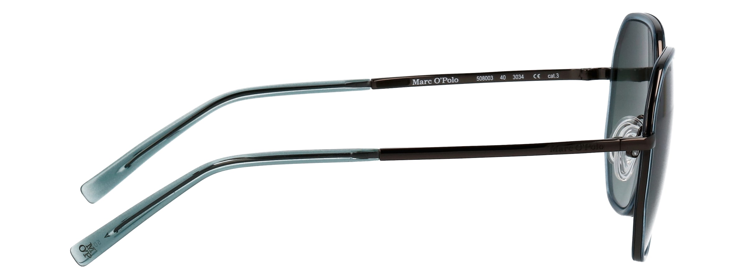 Marc O'Polo Sonnenbrille »Modell 508003« Form Hexagon, Logoschriftzug auf Bügel, Kombifassung