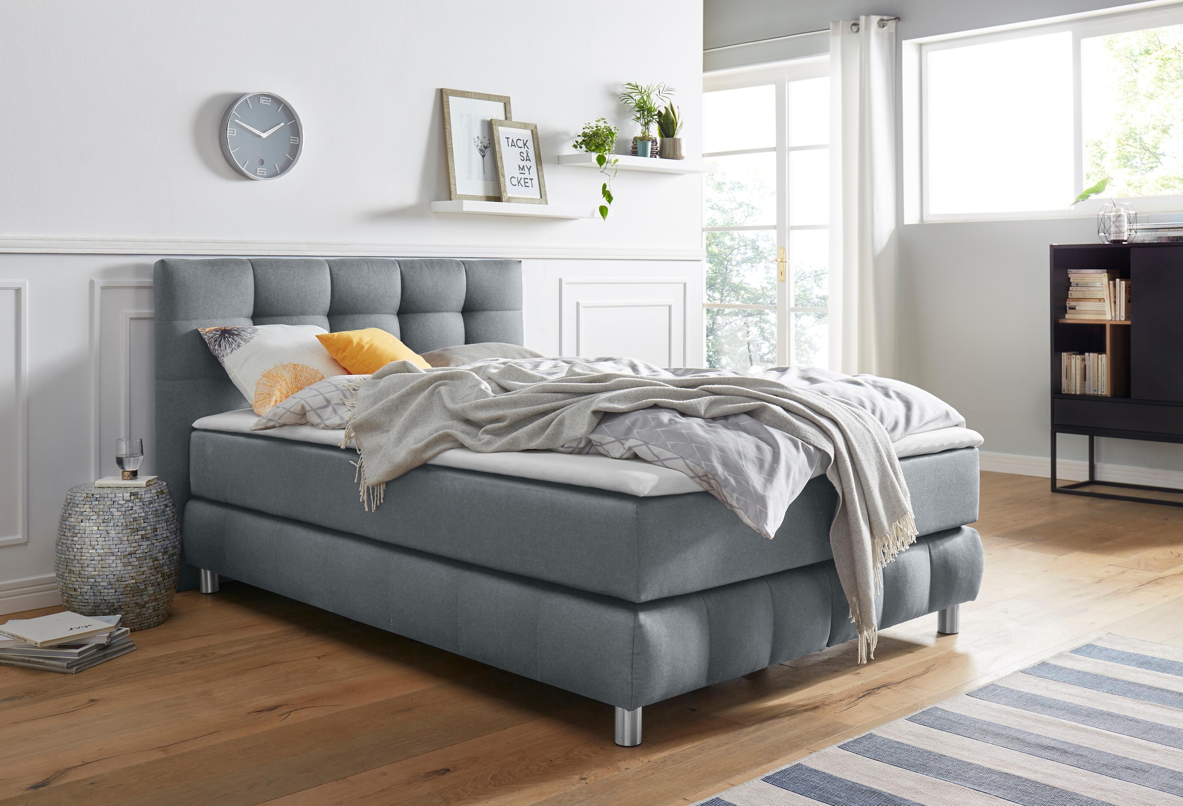 andas Boxspringbett »Salo«, incl. Topper, 6 Breiten, 2 Härtegrade, TFK auch in Härtegrad 4