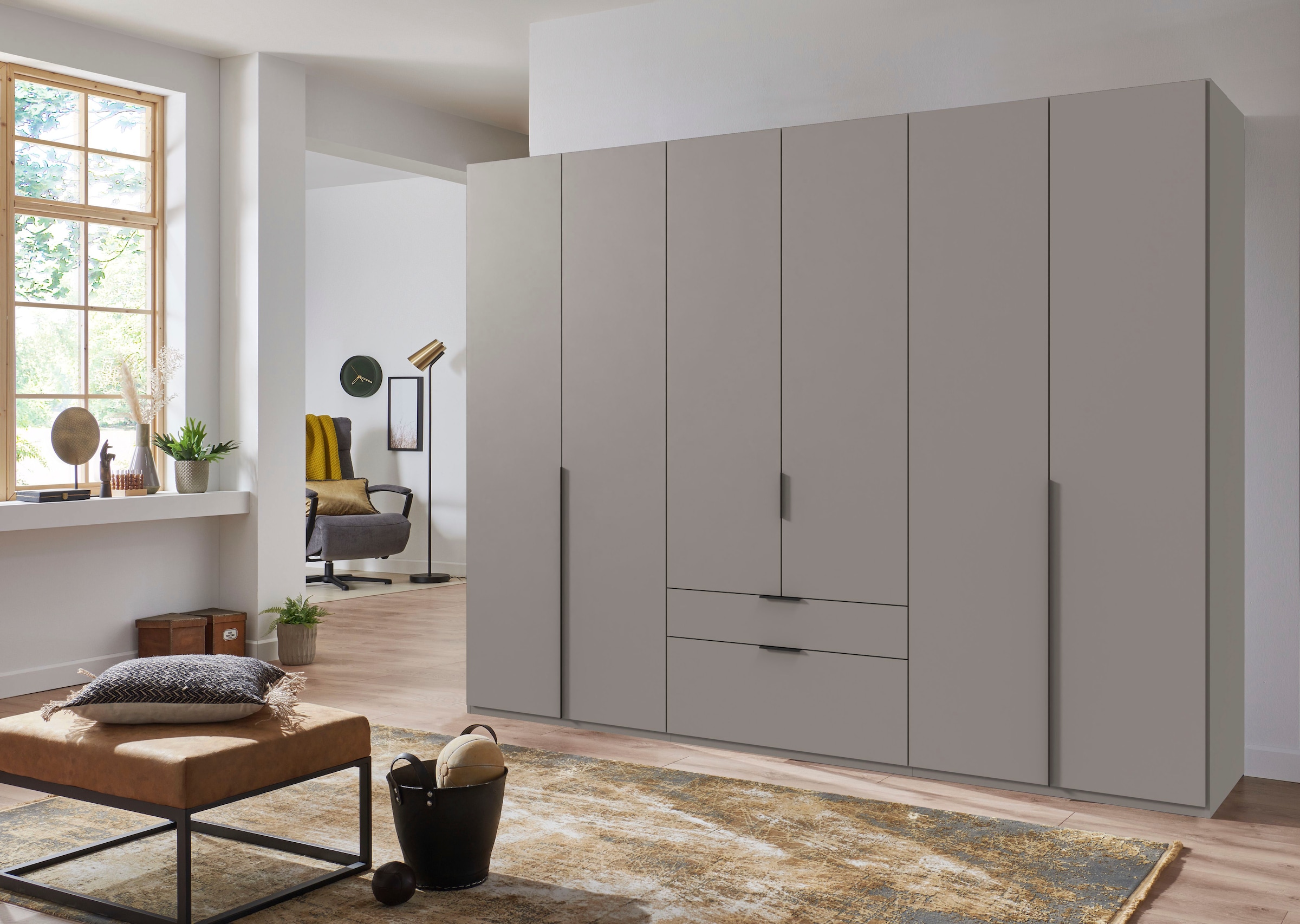 Wimex Drehtürenschrank »Mugano« mit langen oder kurzen Griffen aus Metall,  in vielen Breiten, 208 oder 236 cm hoch, Made in Germany