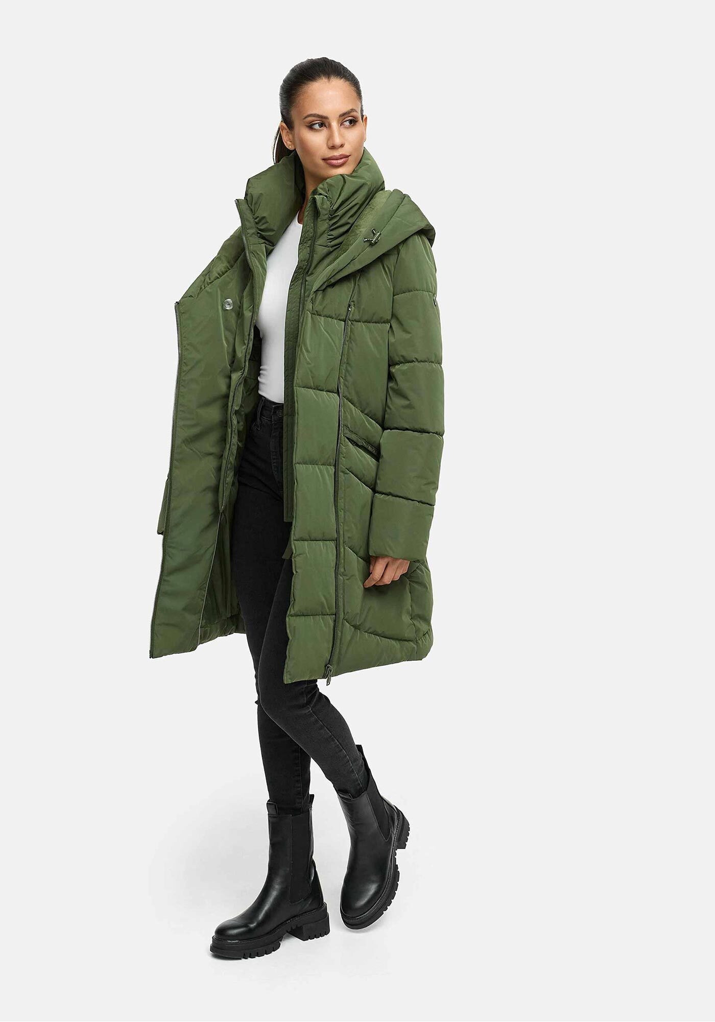 Marikoo Winterjacke »Marikoo Virenaa 16 Steppmantel N106«