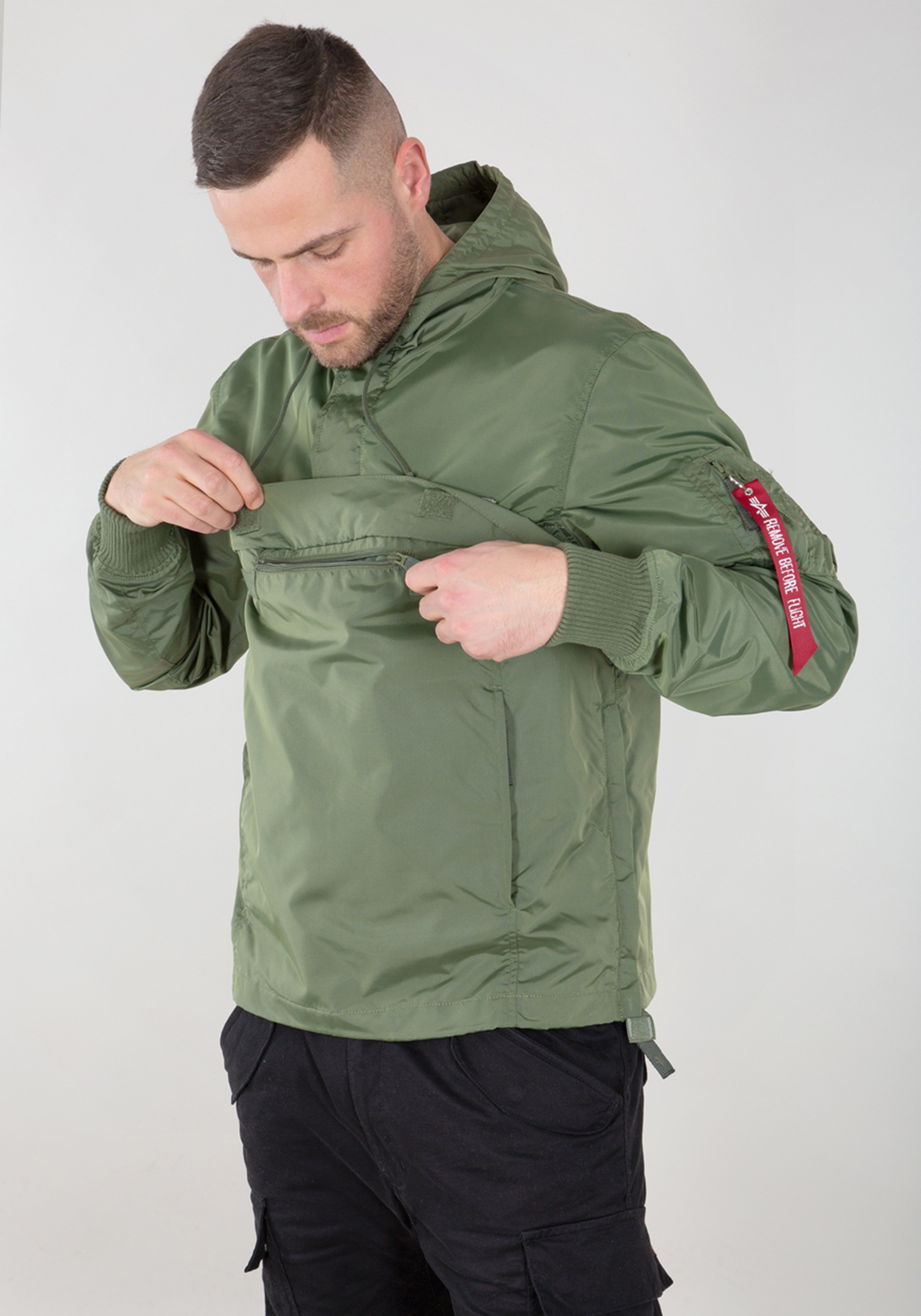 Alpha Industries Herren Anorak »TT Anorak LW« in grün, Größe L