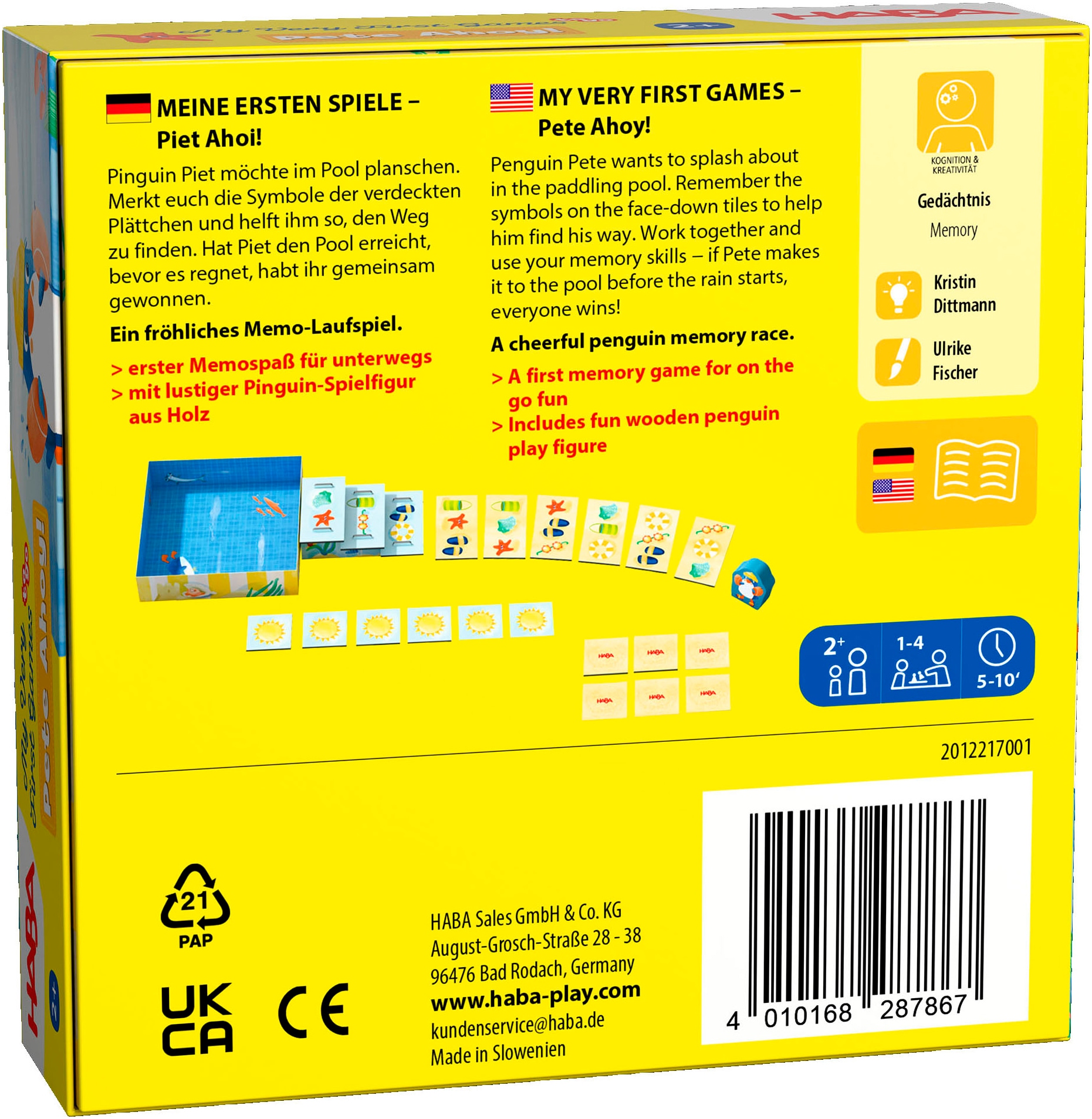 Haba Spiel »Meine ersten Spiele - Piet ahoi«