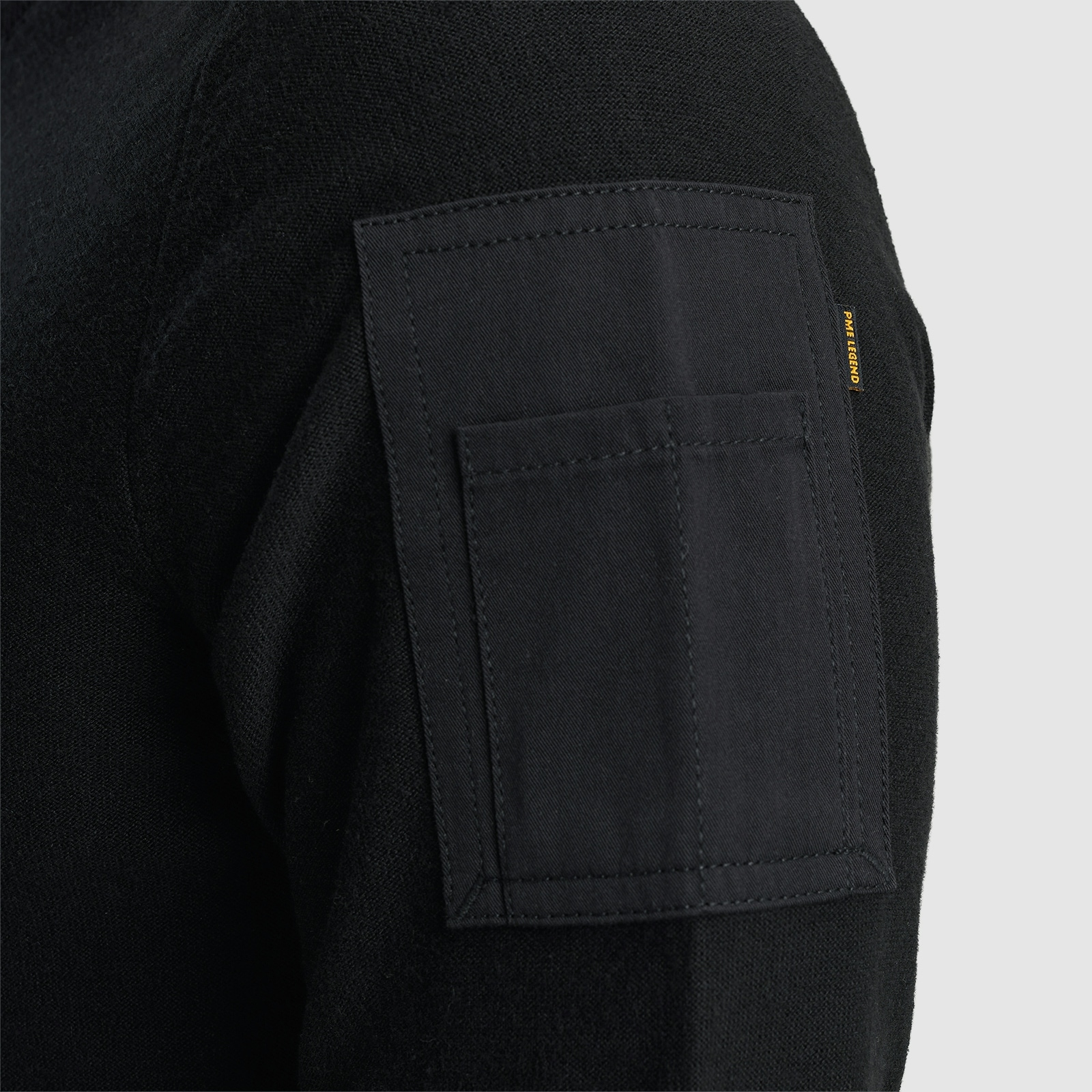PME LEGEND Rundhalspullover, mit Logo Stickerei