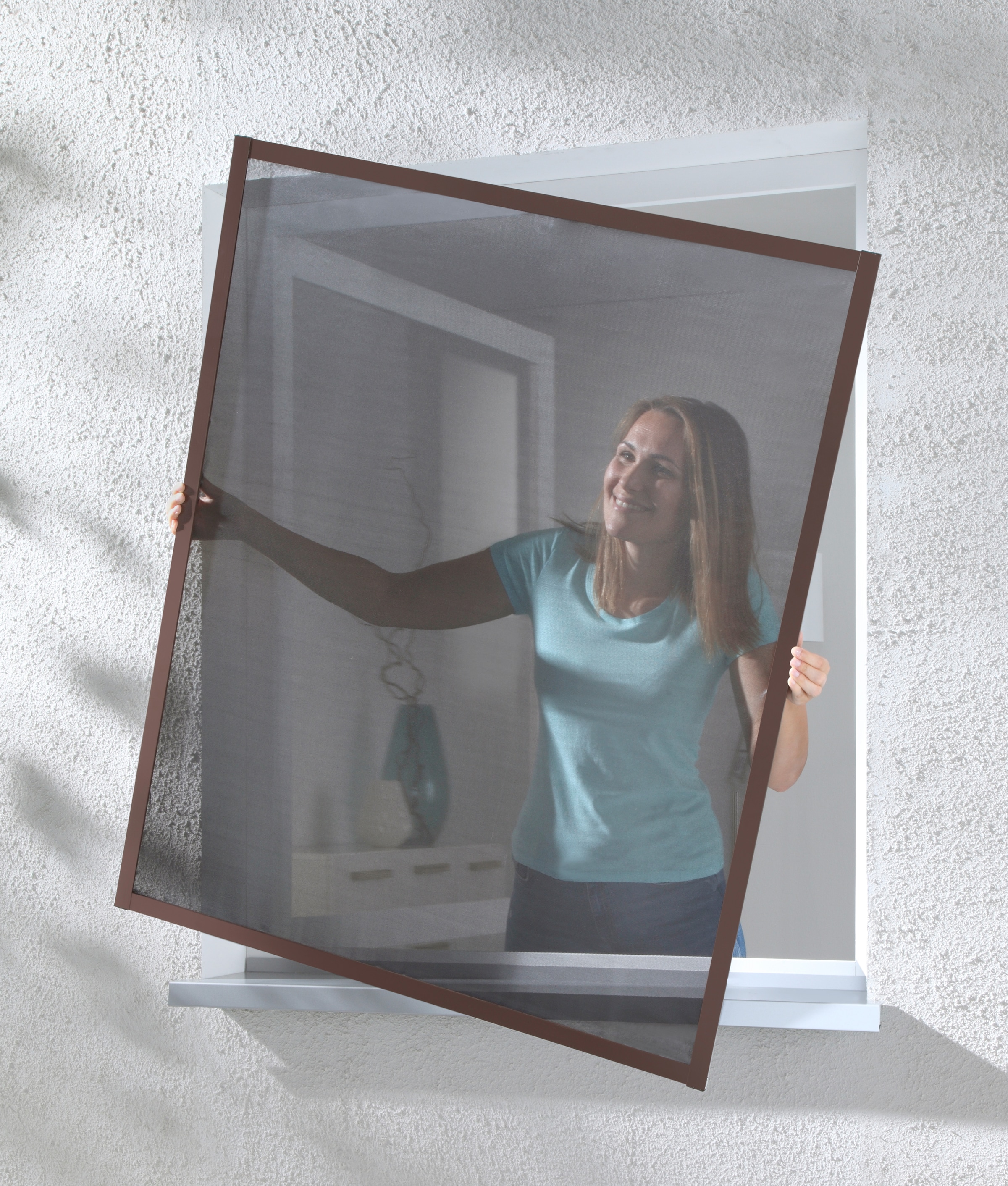 hecht international Insektenschutz-Fensterrahmen »MASTER SLIM POLLE« Pollenschutzgewebe