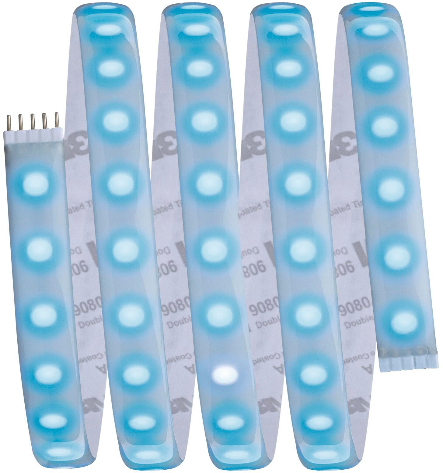 Paulmann LED-Streifen »MaxLED 1000 Basisset 1,5m IP44 Cover 3000K 18W 230/24V 50VA Silber«, 1 St.-flammig, RGBW