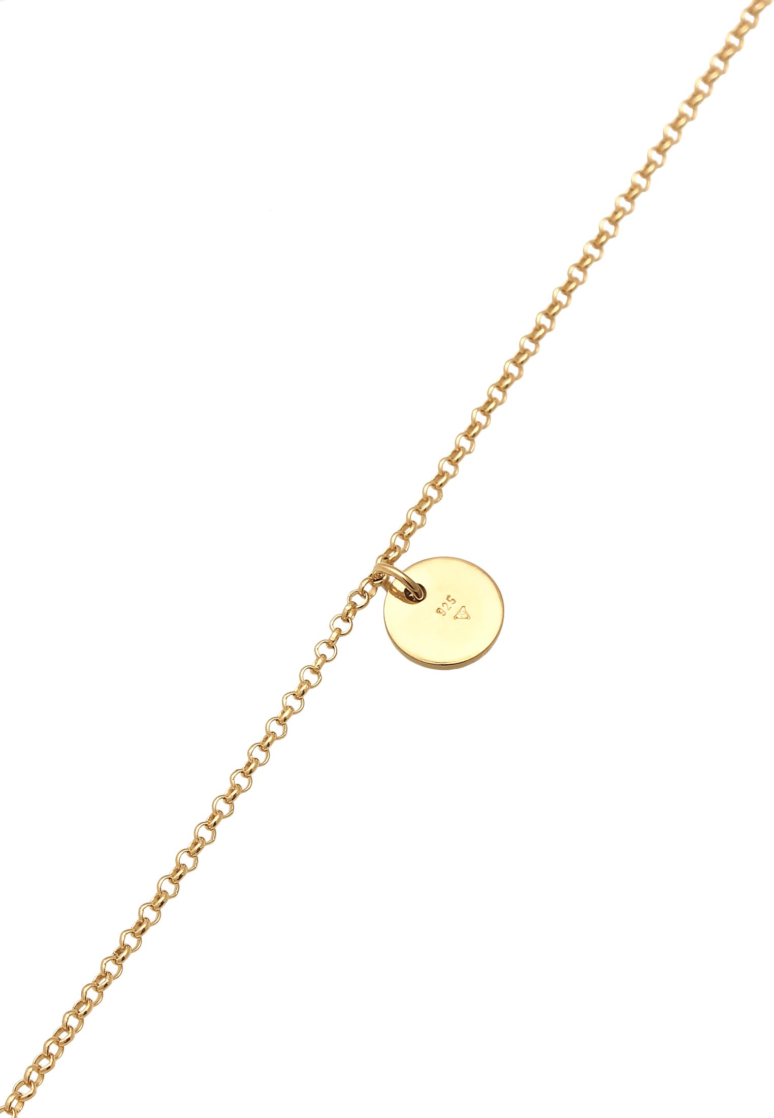 Elli Fußkette »Fußschmuck Plättchen Boho Style 925 Silber«