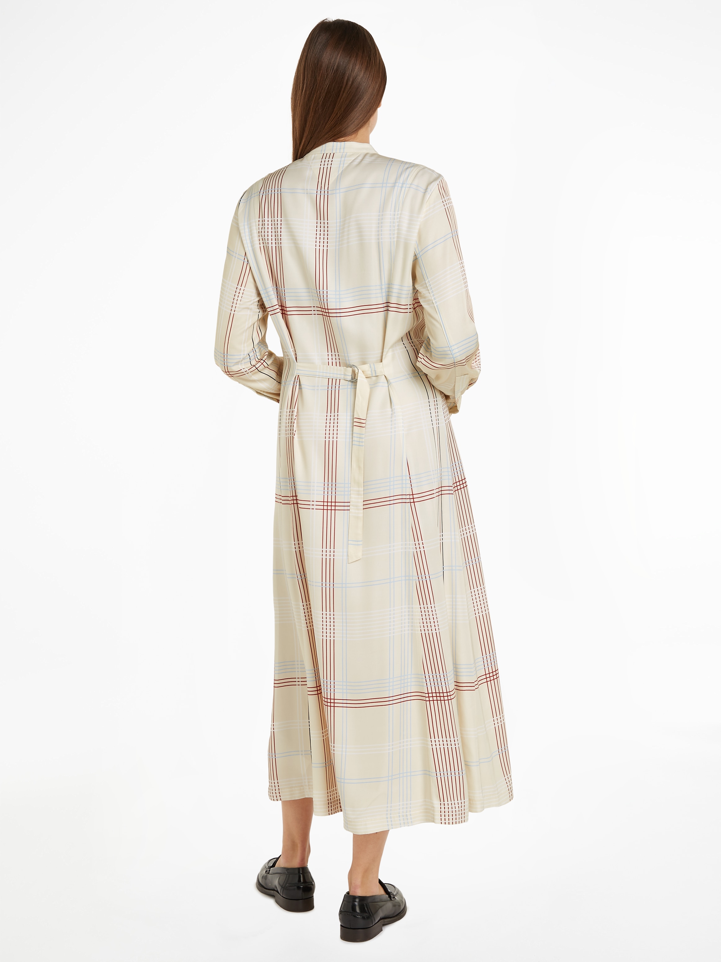 Tommy Hilfiger Blusenkleid »RWB CHECK FLUID MIDI DRESS«, (Global Serie TH WOMEN), im Karodessin