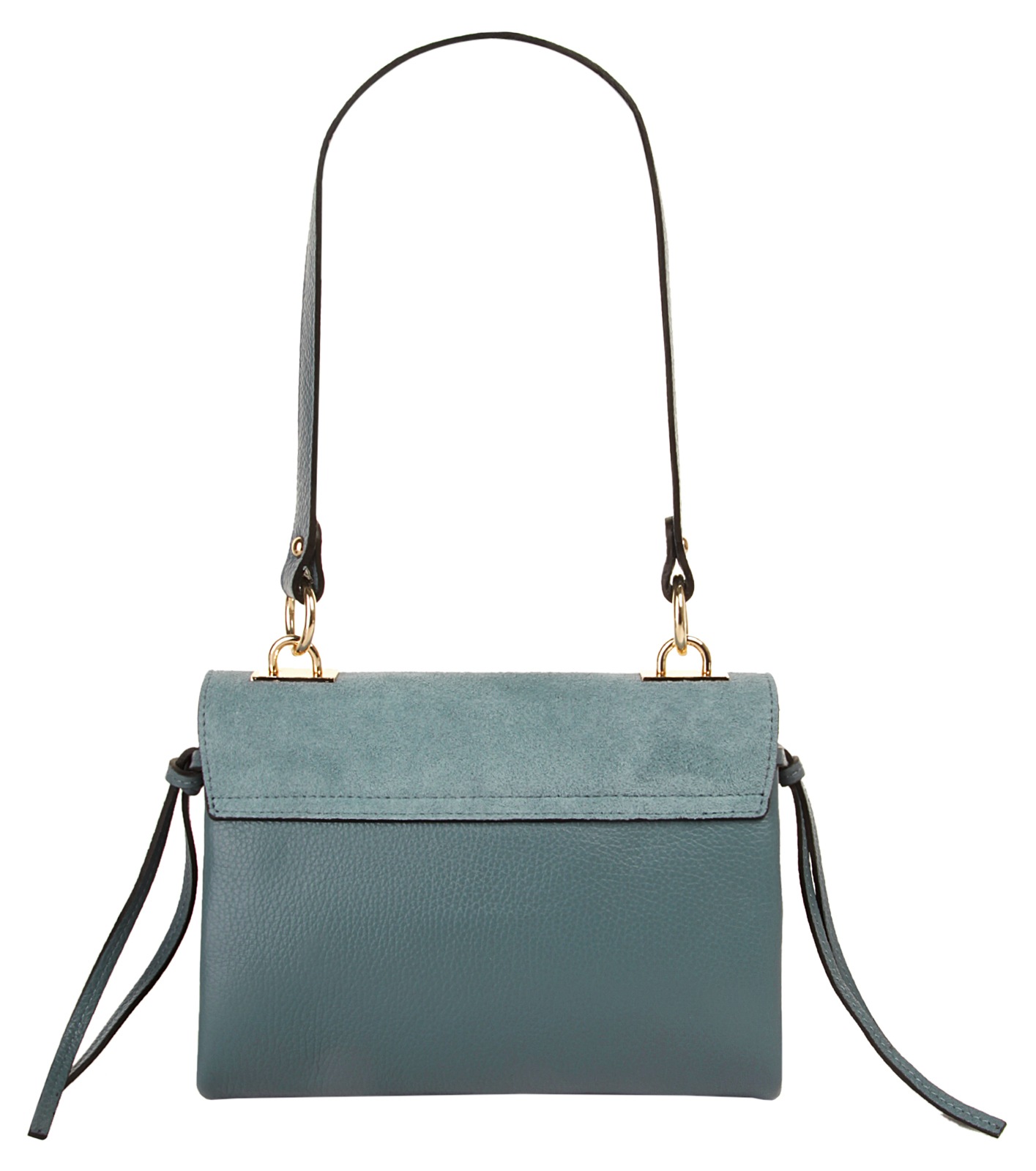 Cluty Umhängetasche, echt Leder, Made in Italy