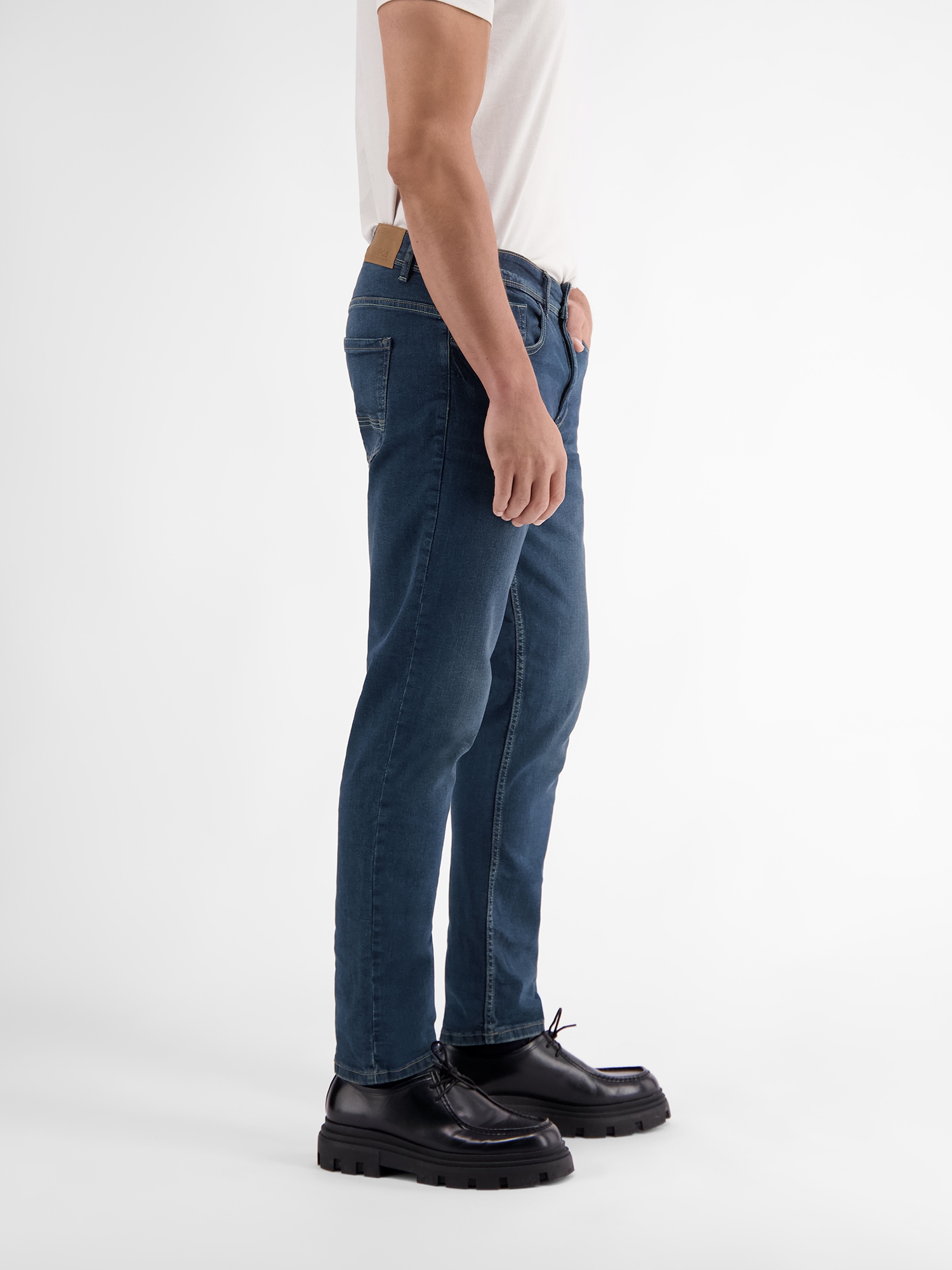 LERROS Relaxhose »LERROS BAXTER 5-Pocket-Denim, RELAXED FIT, unifarben«
