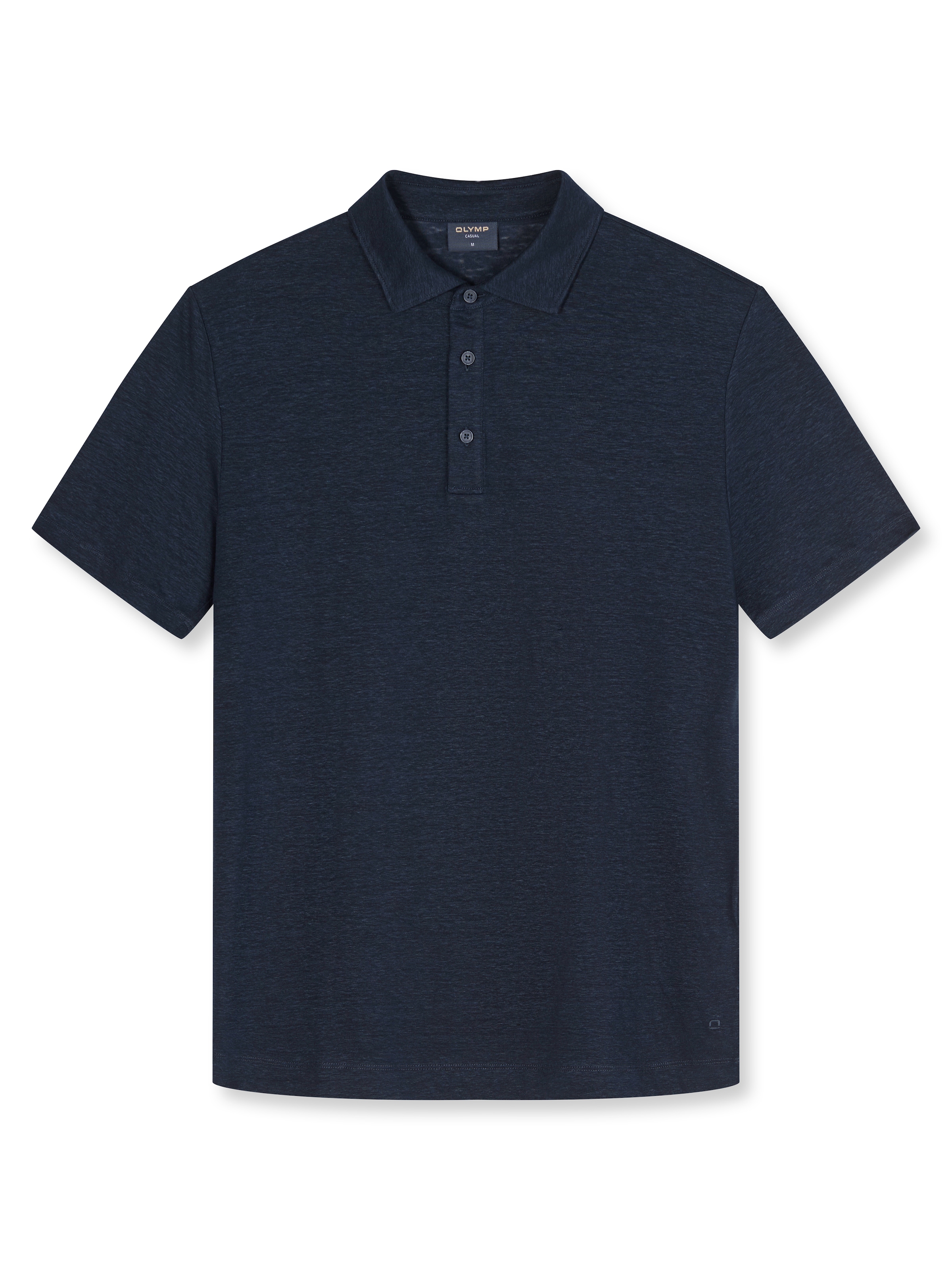 OLYMP Poloshirt aus hochwertigem Leinen, unifarben