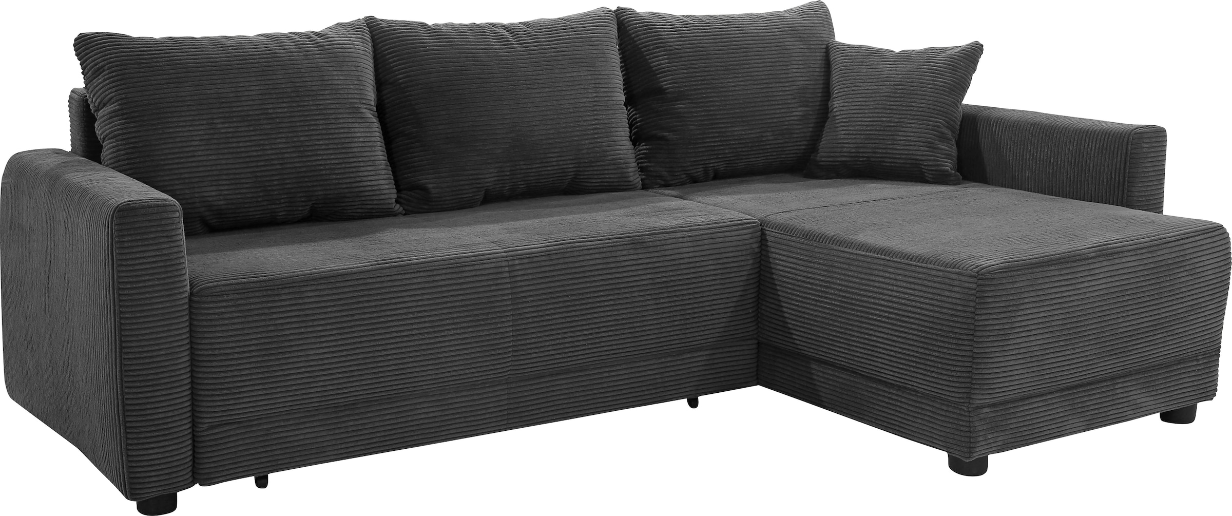 Jockenhöfer Gruppe Ecksofa »Venezia, inklusive Bettfunktion und Bettkasten« Ottomane links oder rechts montierbar, inkl. Rücken- und Zierkissen