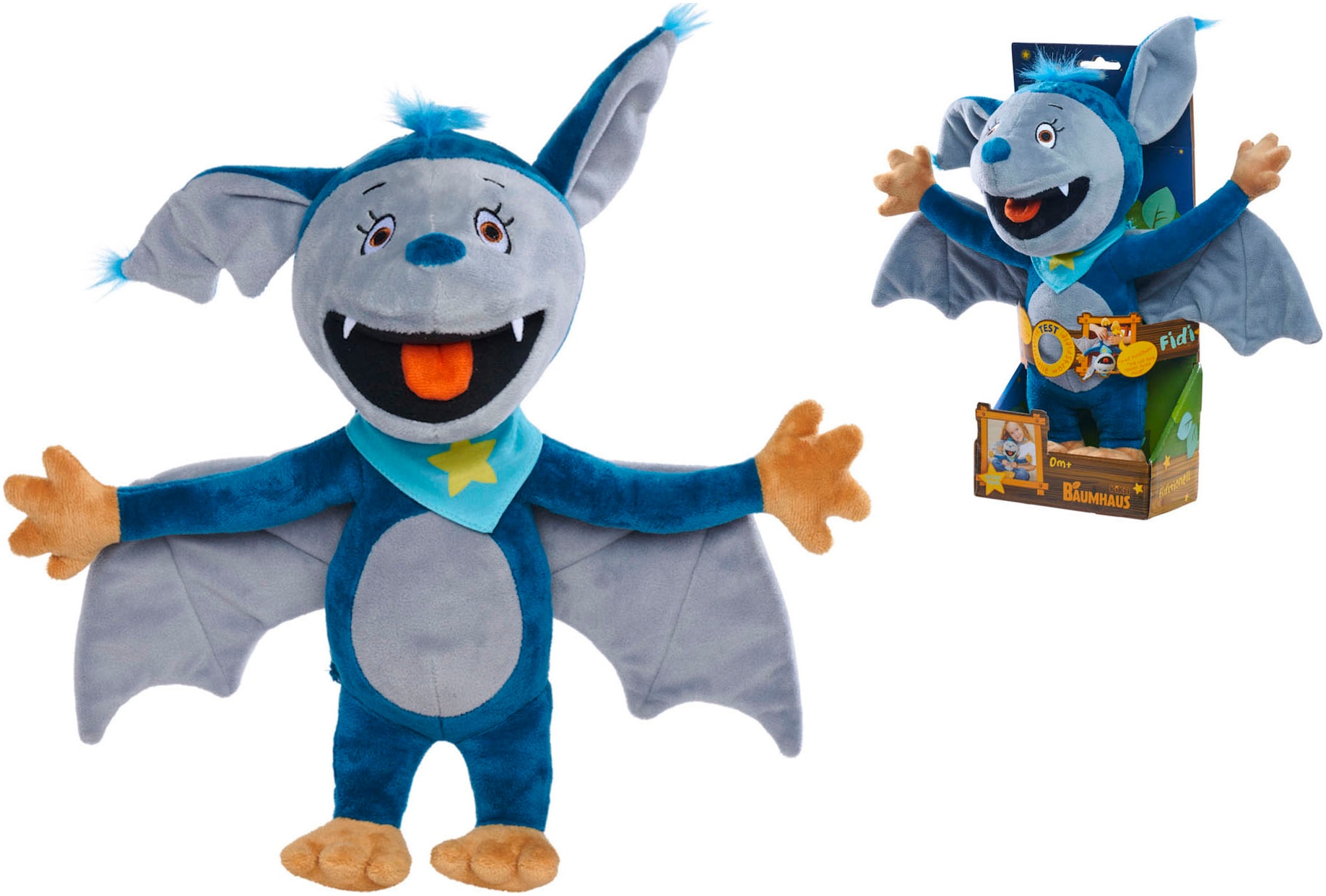 SIMBA Plüschfigur »Fidi Fledermaus Wortspiel«, mit Sound