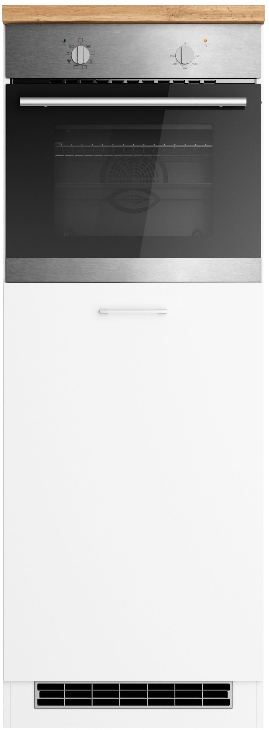 KOCHSTATION Backofen/Kühlumbauschrank »KS-Milan«, HELD Möbel, Ofen-/Kühlschrankumbau 60 cm, matt oder hochglänzend