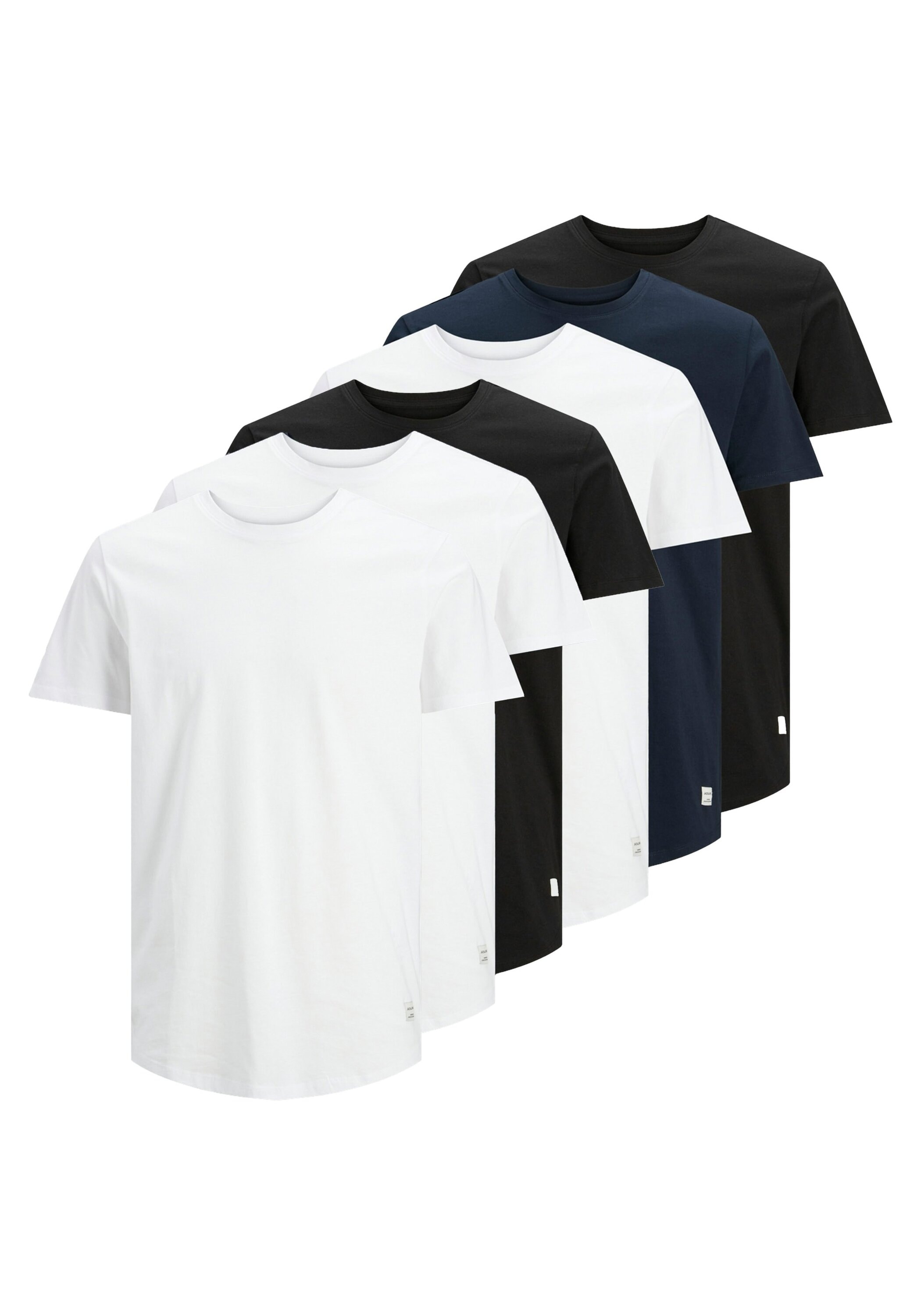 Jack & Jones T-Shirt »T-Shirt JJENOA TEE 6PK 6er Pack«