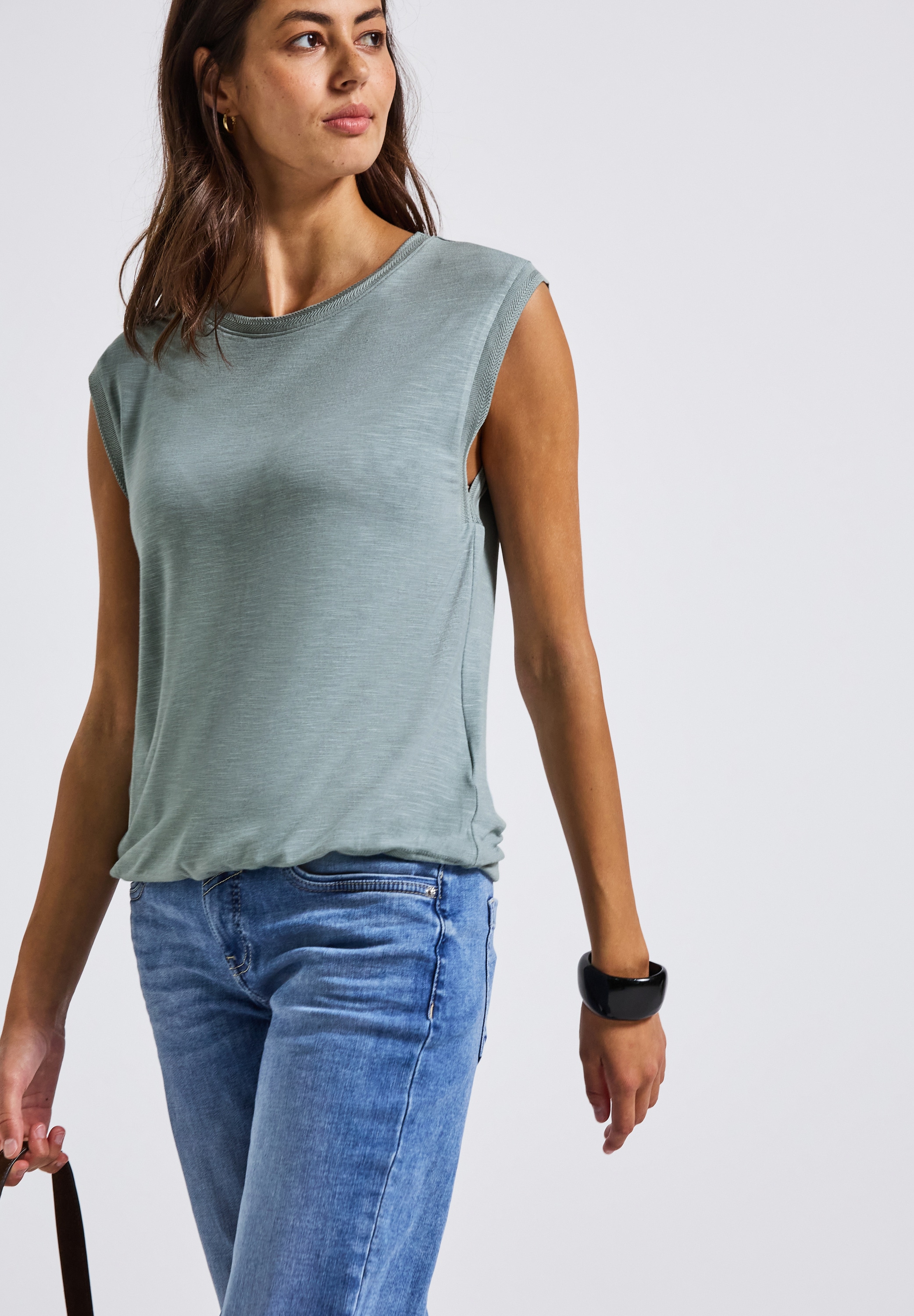 STREET ONE Shirttop, mit Dekotapes