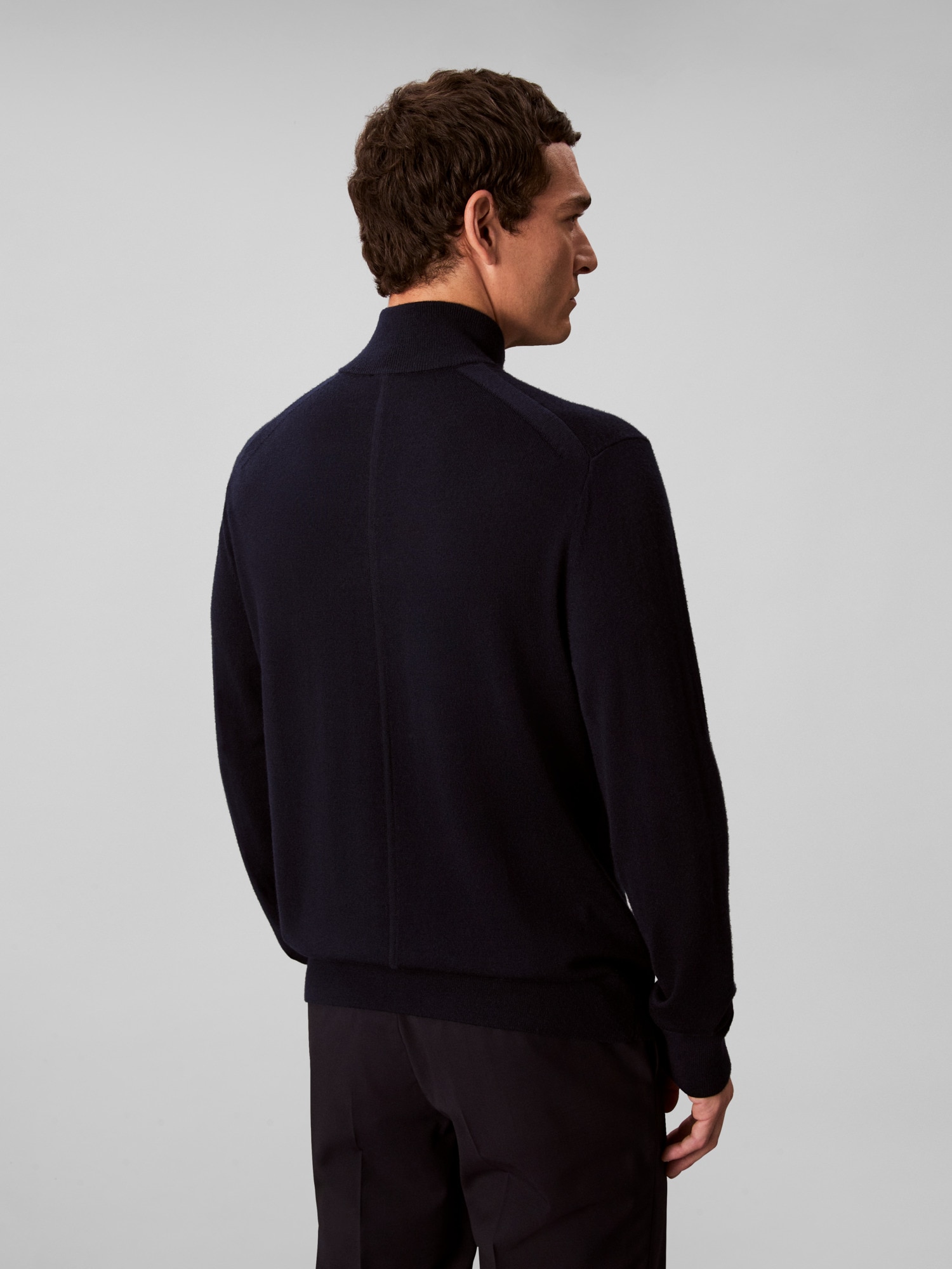 Calvin Klein Stehkragenpullover »LS 100% MERINO QZ 14GG«, Mit Rundhalsausschnitt, regular fit