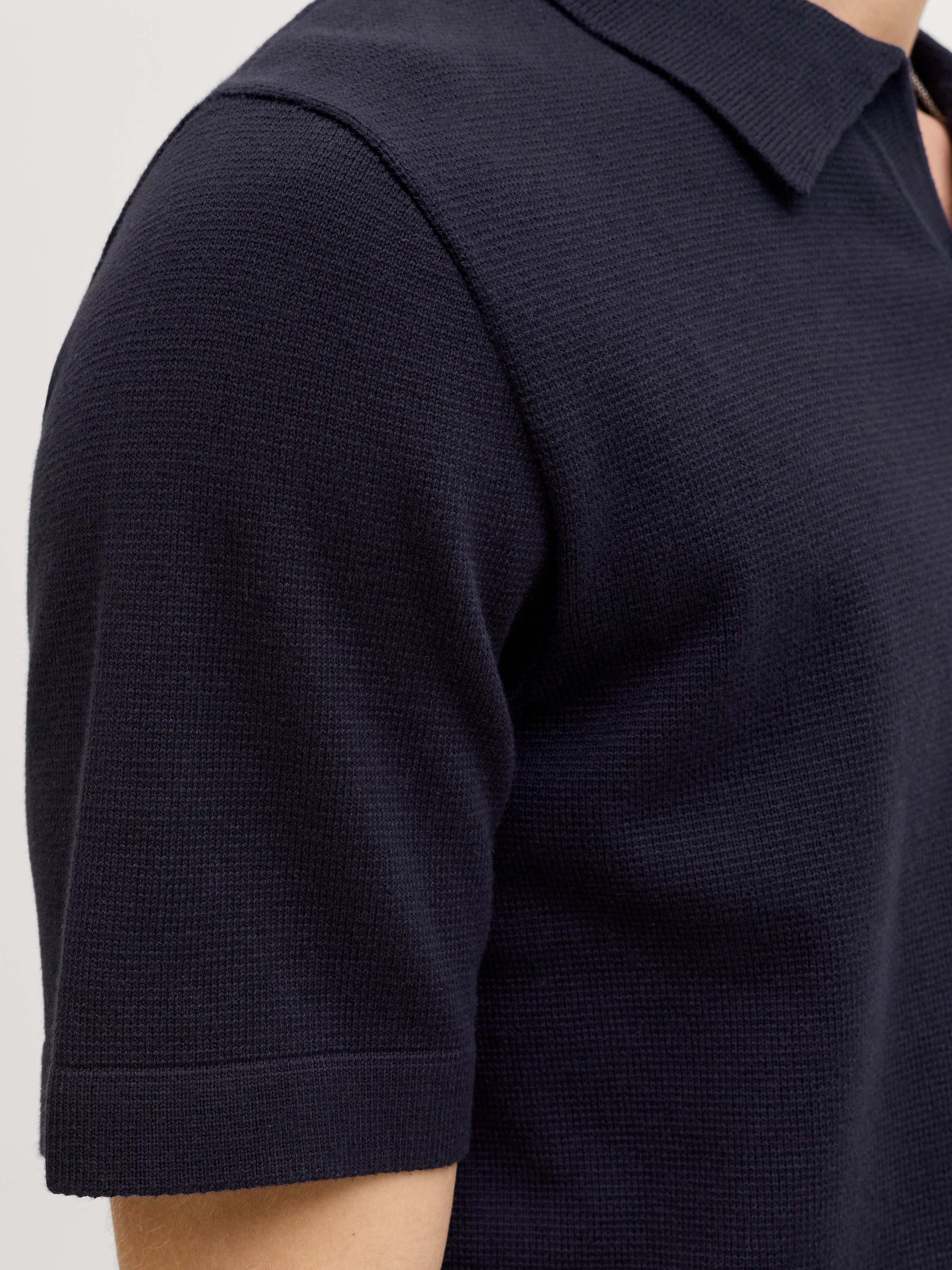 Jack & Jones Polokragenpullover »JPRBLAMILANO SPRING SPLIT NECK SS SN« Baumwollmischung, regular fit