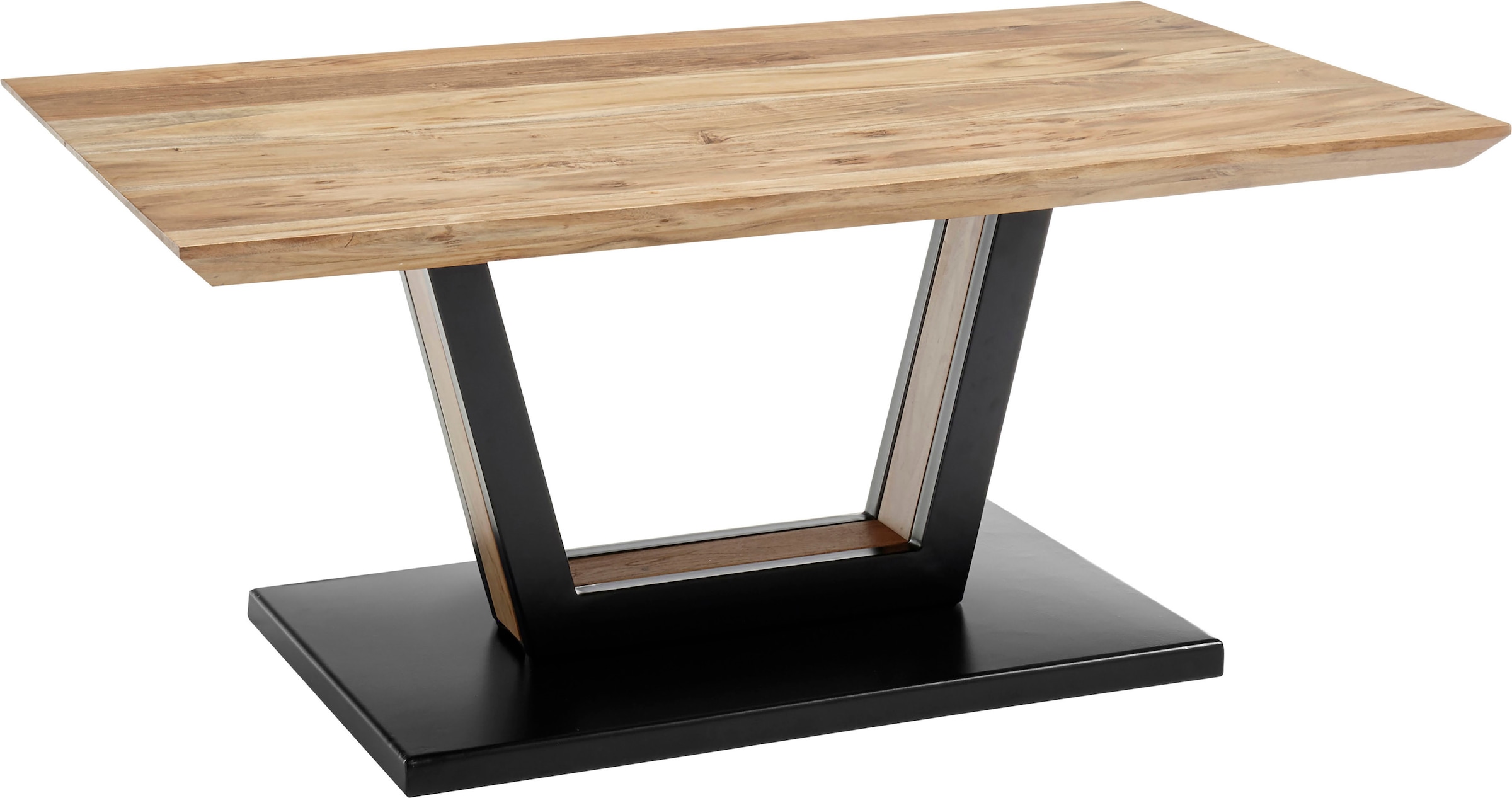 MCA furniture Couchtisch »Bedford«, Wohnzimmertisch Massivholz Akazie Natur lackiert