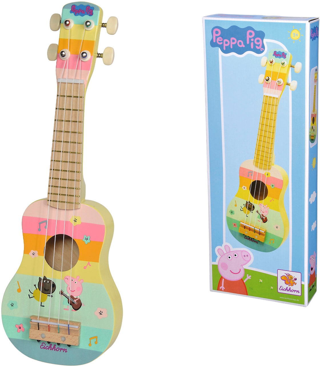 Eichhorn Spiel-Gitarre »Peppa Pig Holz Ukulele 43cm«