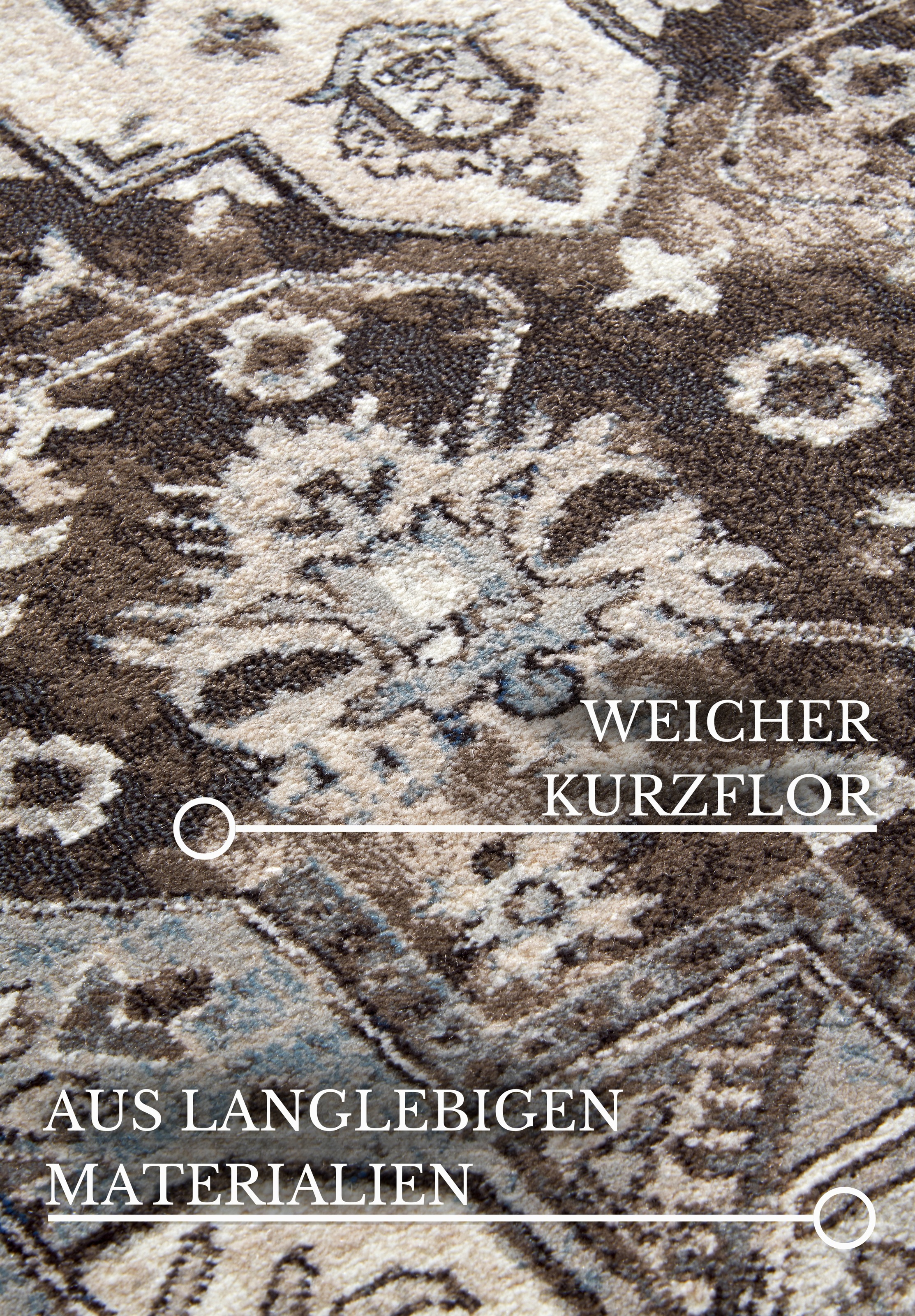 Villeroy & Boch Teppich »Henry«, rechteckig, 11 mm Höhe, Orientalisch, Wohnzimmer, Schlafzimmer, Klassisch, Kurzflor, Läufer