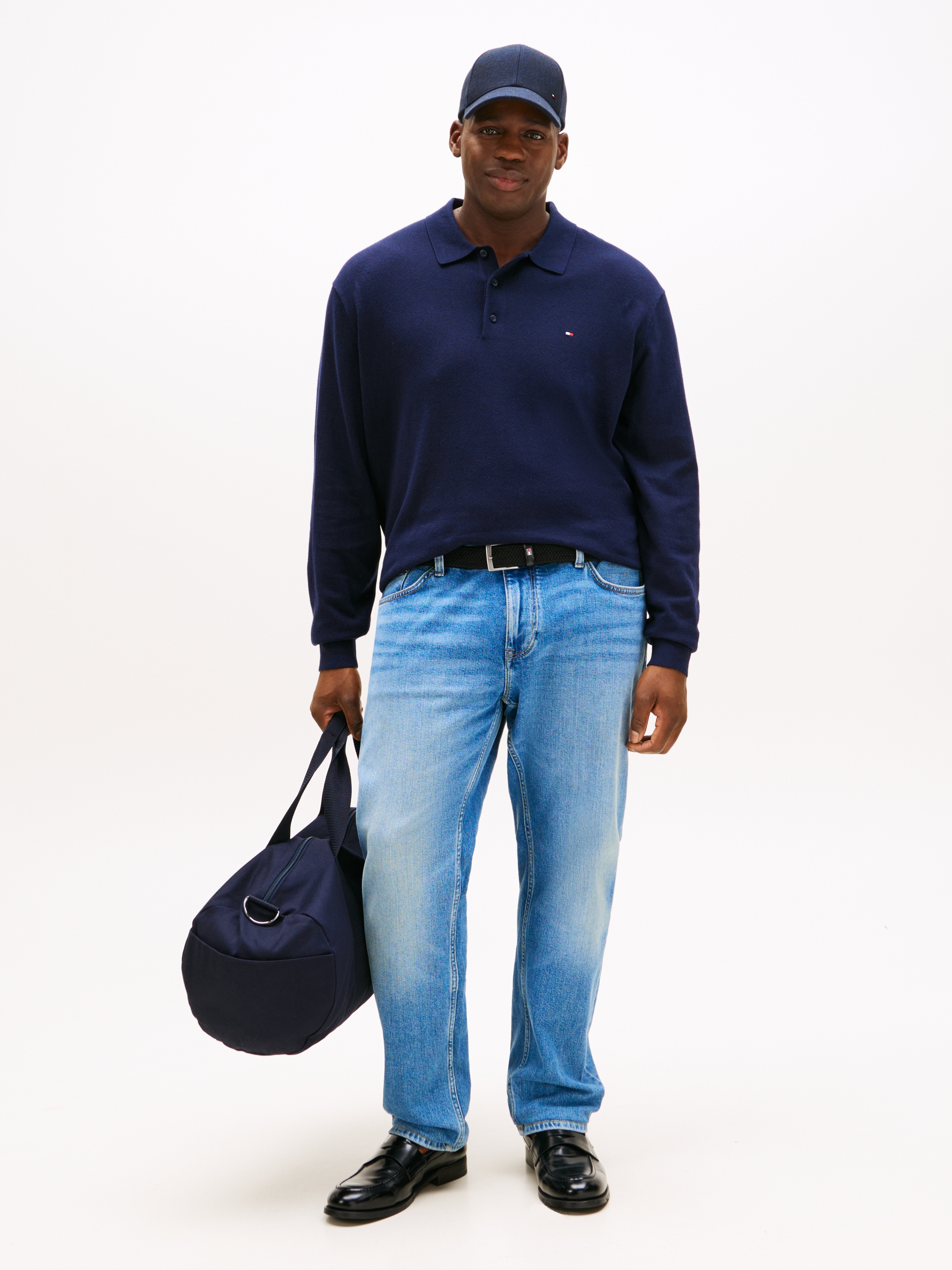 Tommy Hilfiger Big & Tall Polokragenpullover »BT-PIMA ORG CTN CASH«, Große Größen, regular fit, Polokragen