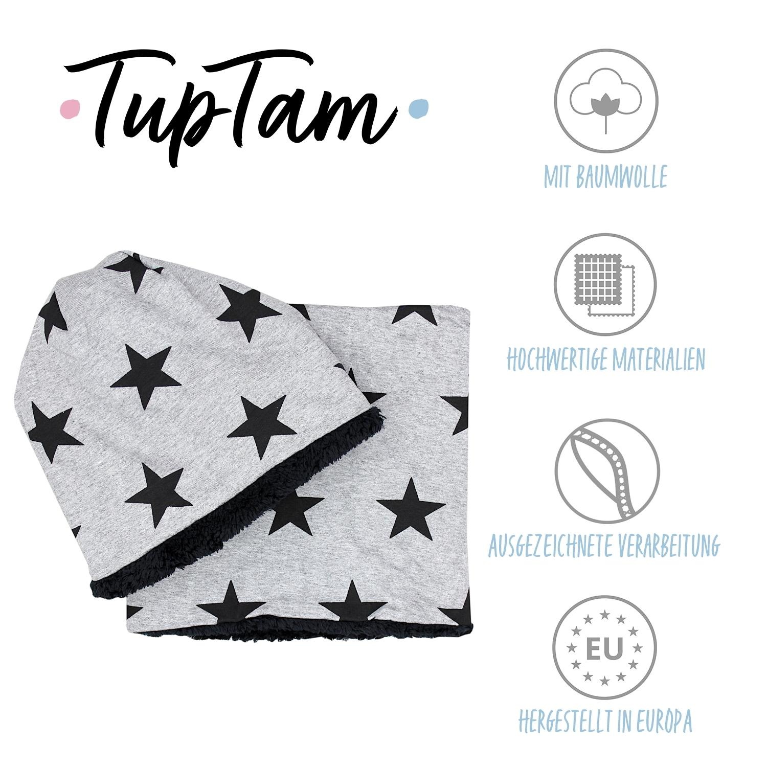TupTam Beanie »Mütze Unisex Set Kinder Beanie Mütze Schlauchschal«