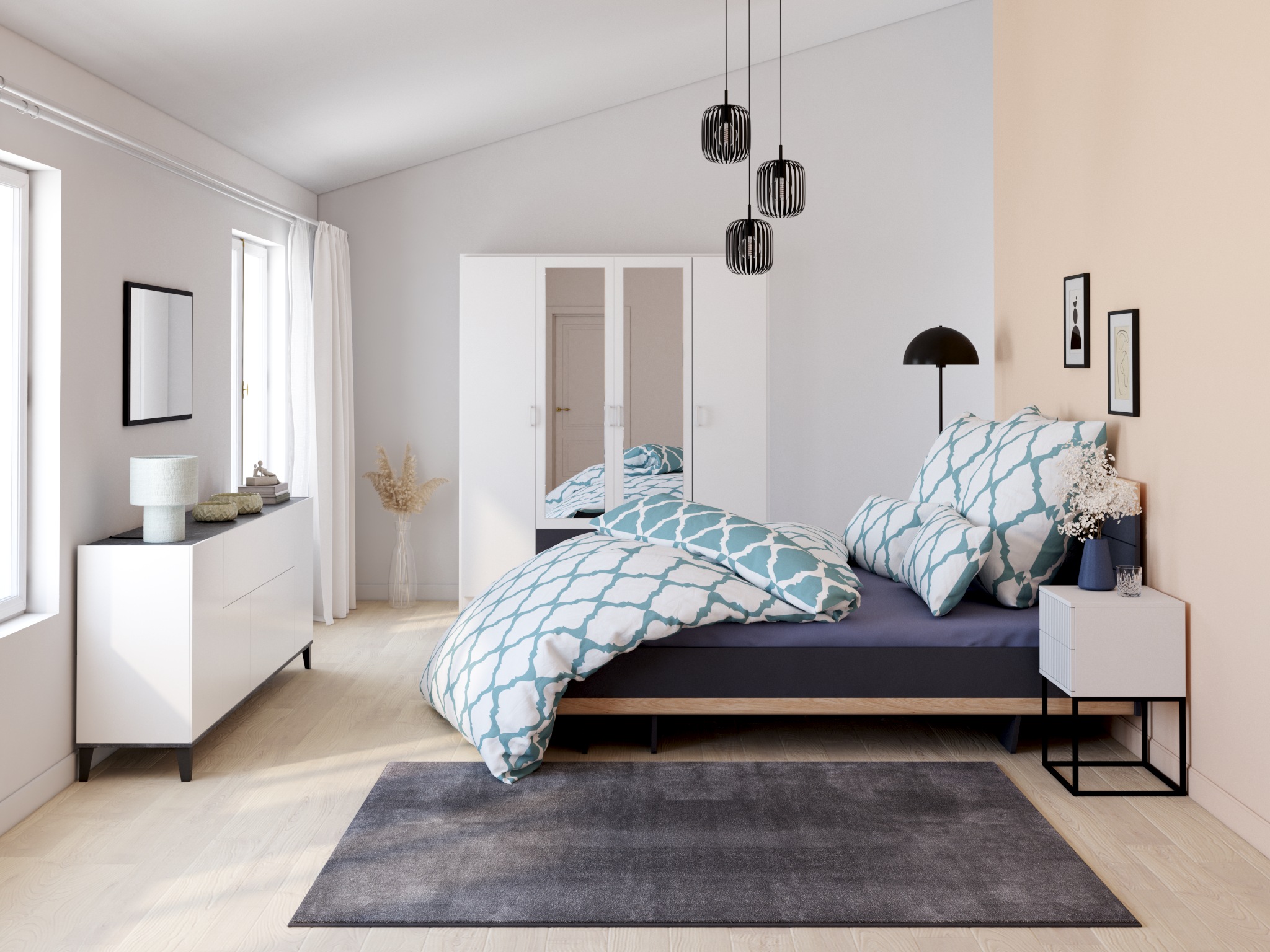 OTTO home Wendebettwäsche »Alba in Gr. 135x200 oder 155x220 cm« 2 Bettwäsche mit Wendeoptik, in verschiedenen Qualitäten, Baumwolle