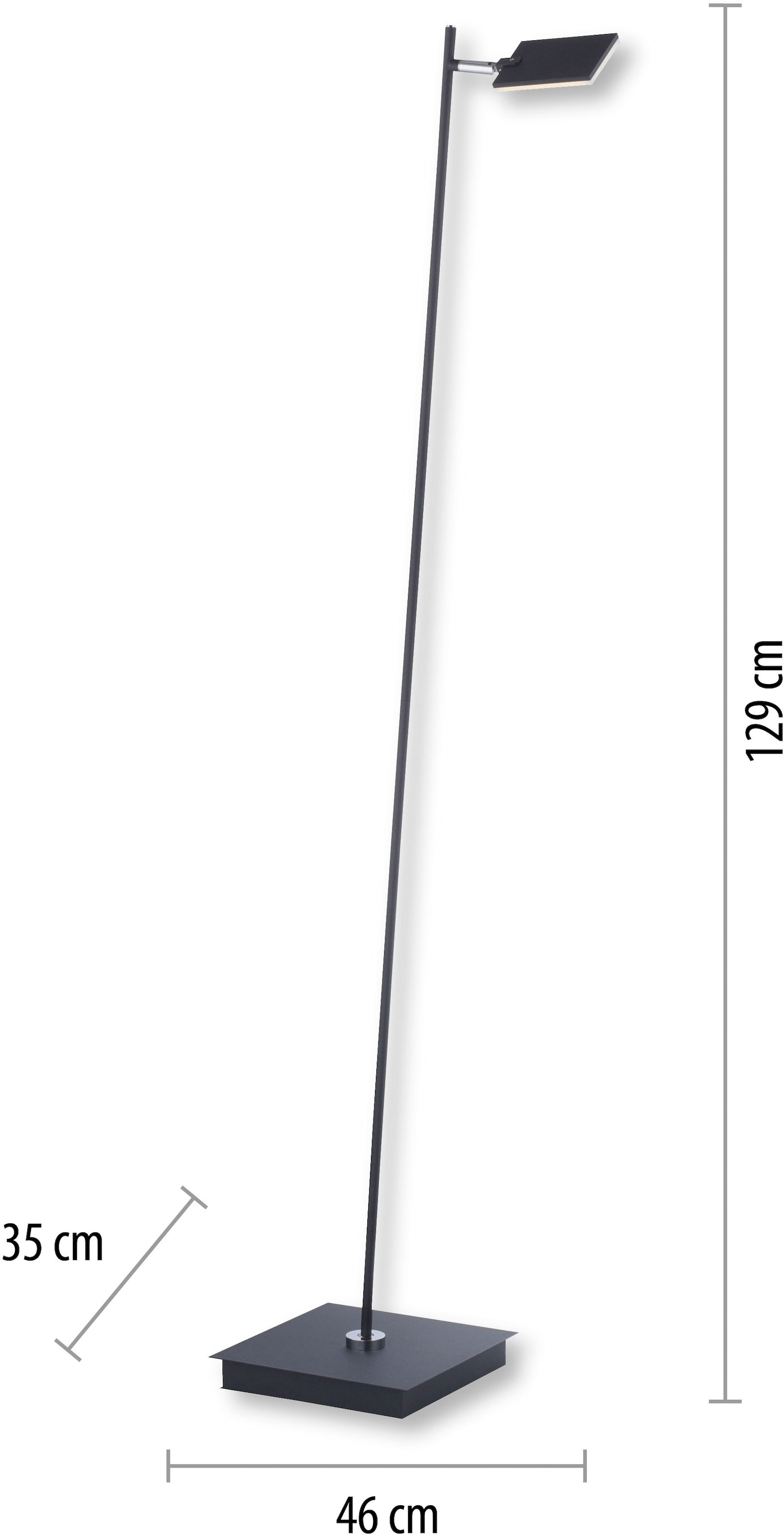 Neuhaus PURE LED Stehlampe »PURE Mira« LED-Board 1 Stk. warmweiß - kaltweiß Dimmbar, CCT, Fußschalter, Fernbedienung, drehbar