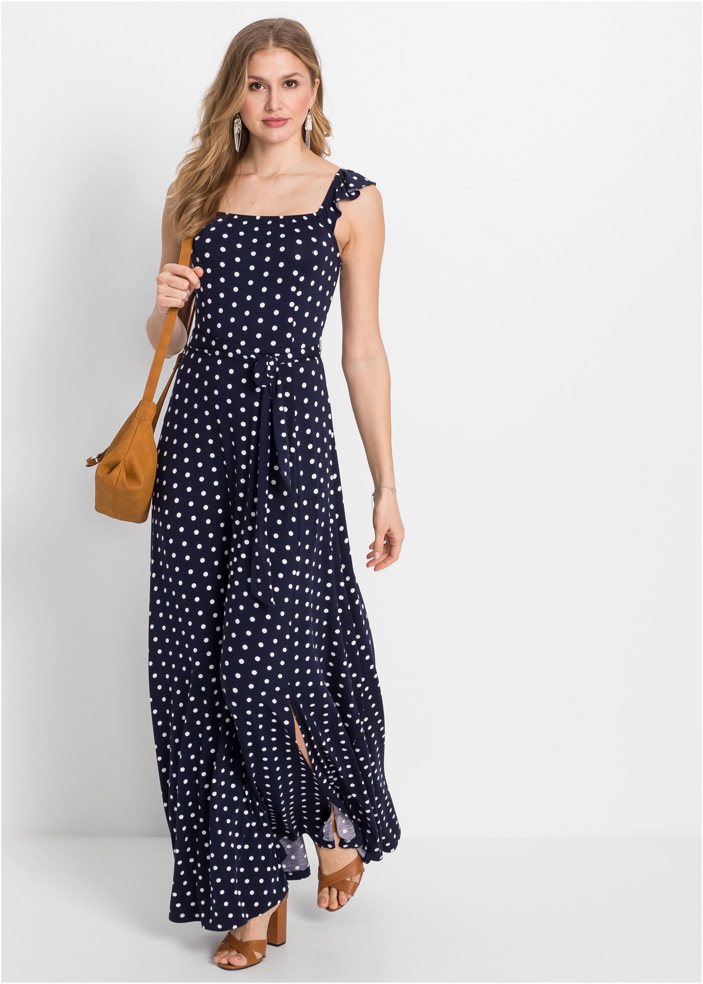 bonprix Maxikleid für Frühjahr und Sommer, aus Viskose und Elasthan, ärmellos