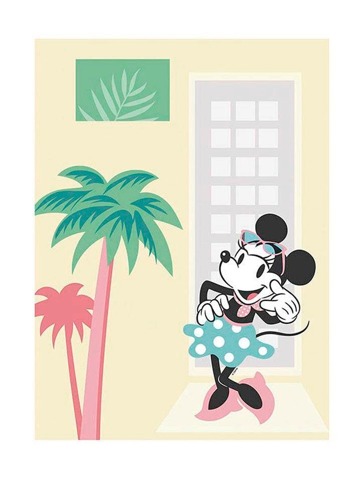 Poster »Minnie Mouse Palms«, Disney, (1 St.), Kinderzimmer, Schlafzimmer, Wohnzimmer