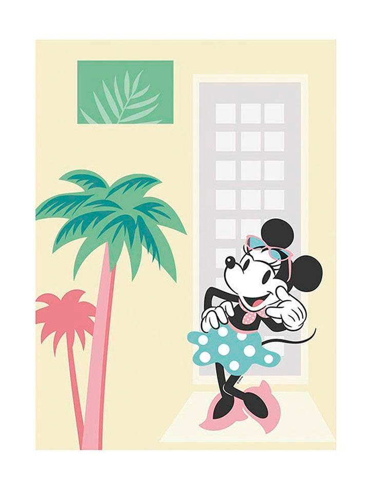 Bild »Minnie Mouse Palms«, Disney, (1 St.), Wandbild zur Dekoration im Kinderzimmer -...