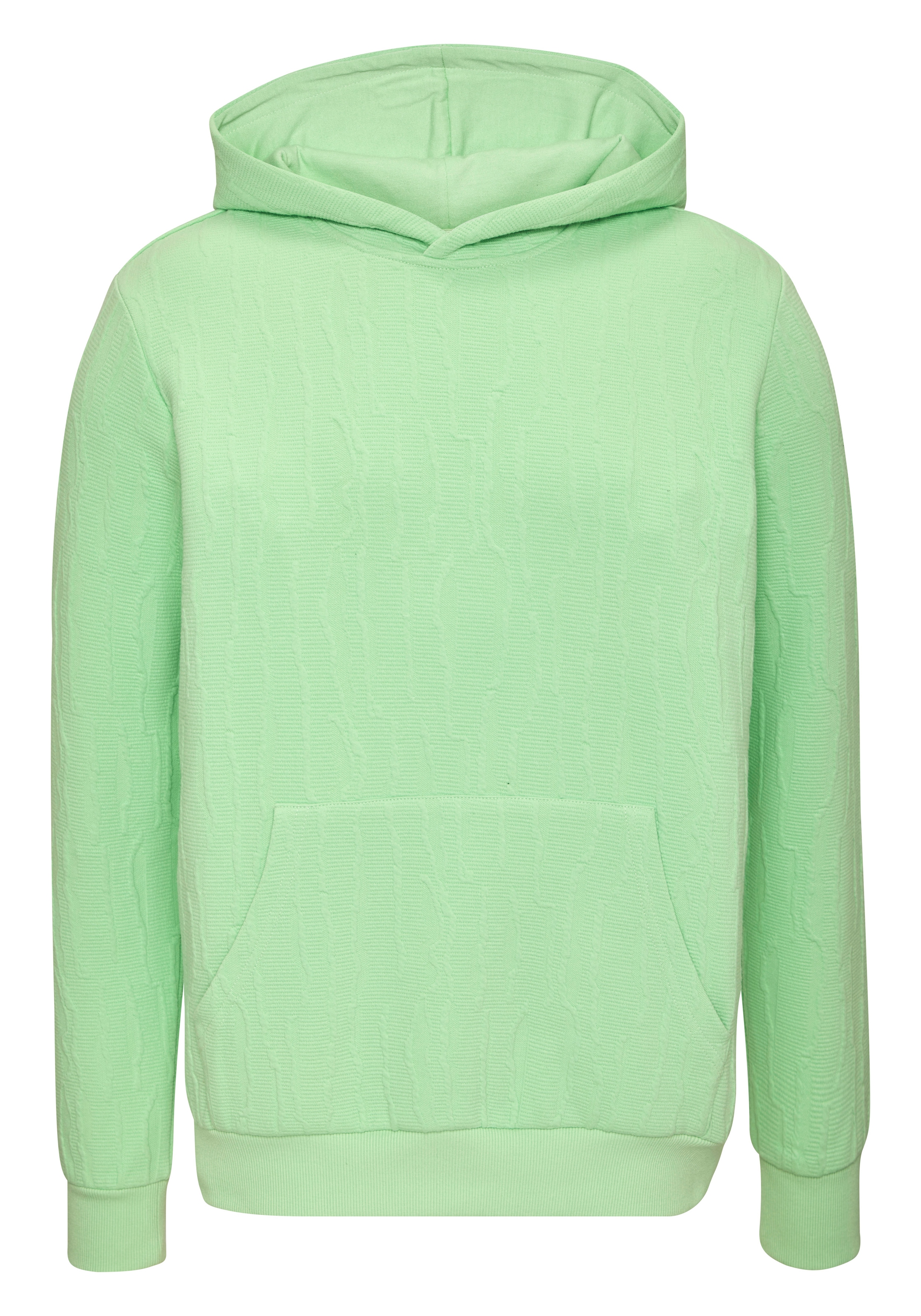 John Devin Hoodie »- Struktur Sweat mit Kapuze«, innen angeraute Sweatware mit besonderer Struktur-Optik
