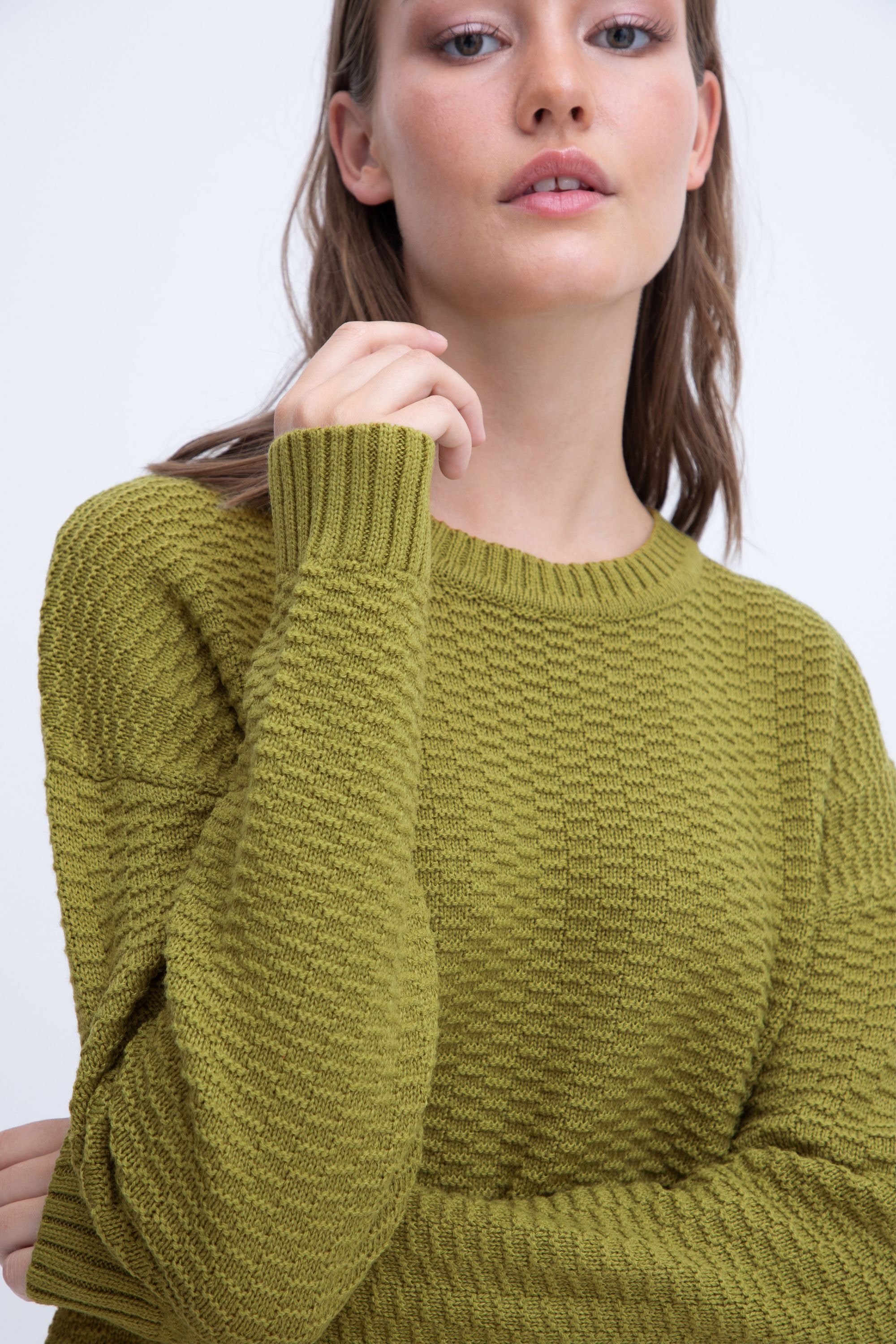 OXMO Strickfleece-Pullover »Strickpullover OXMilla«
