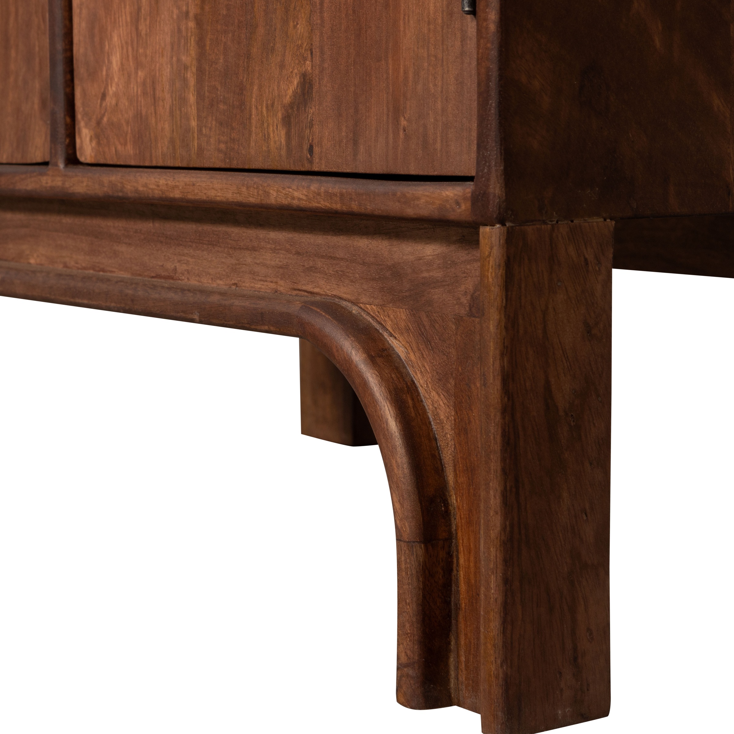 WOOOD Mehrzweckschrank »WOOOD STAES STAUSCHRANK MANGO HOLZ WALNUSS« schmaler Hochschrank aus Eichenmelamin, modernes Design, viel Stauraum