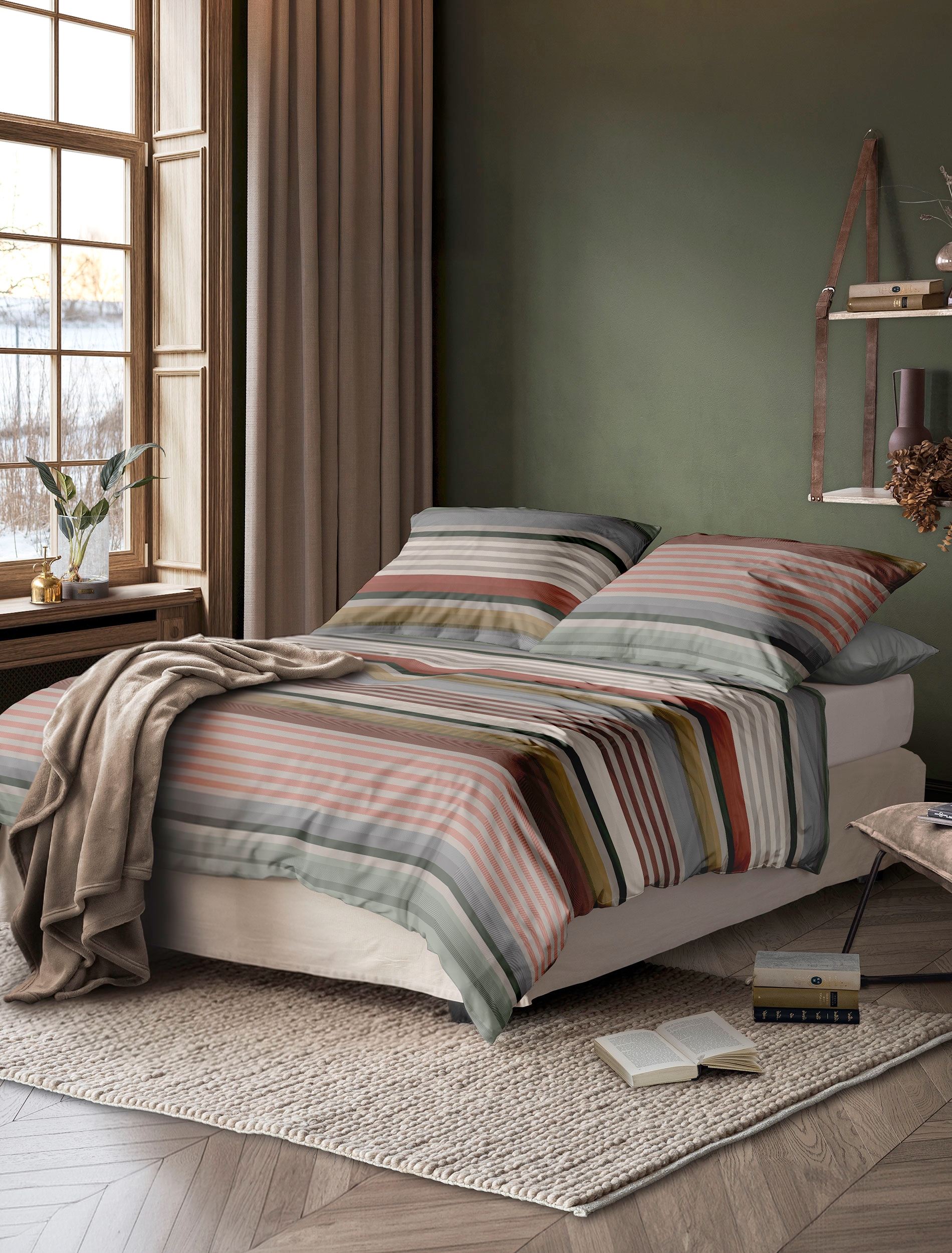 Irisette Bettwäsche »Wave 8678« 2 Mako-Satin, anschmiegsam und atmungsaktiv, Ganzjahresqualität