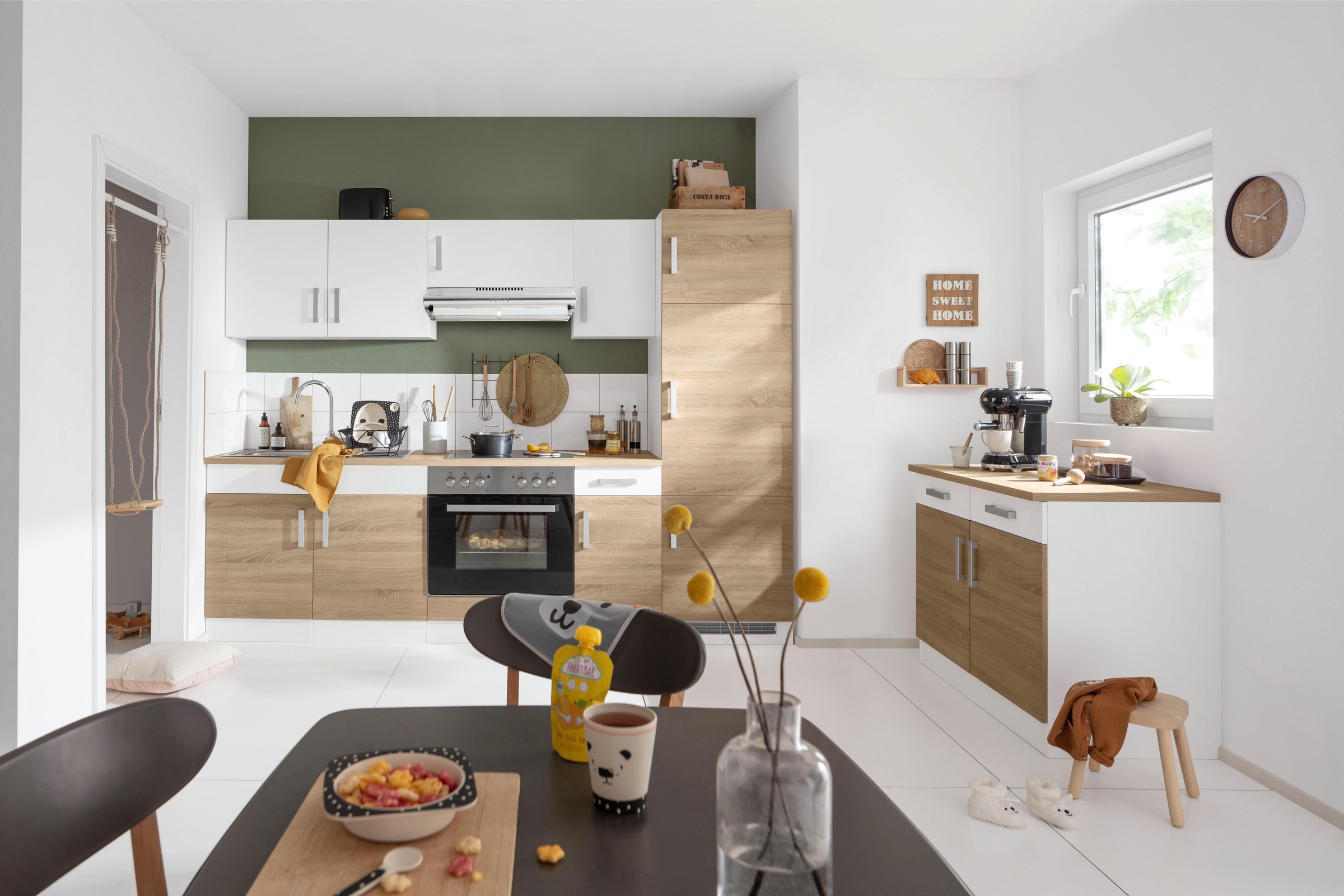 KOCHSTATION Küchenzeile »KS-Gera« Breite 270 cm, wahlweise mit E-Geräten, mit Arbeitsplatte