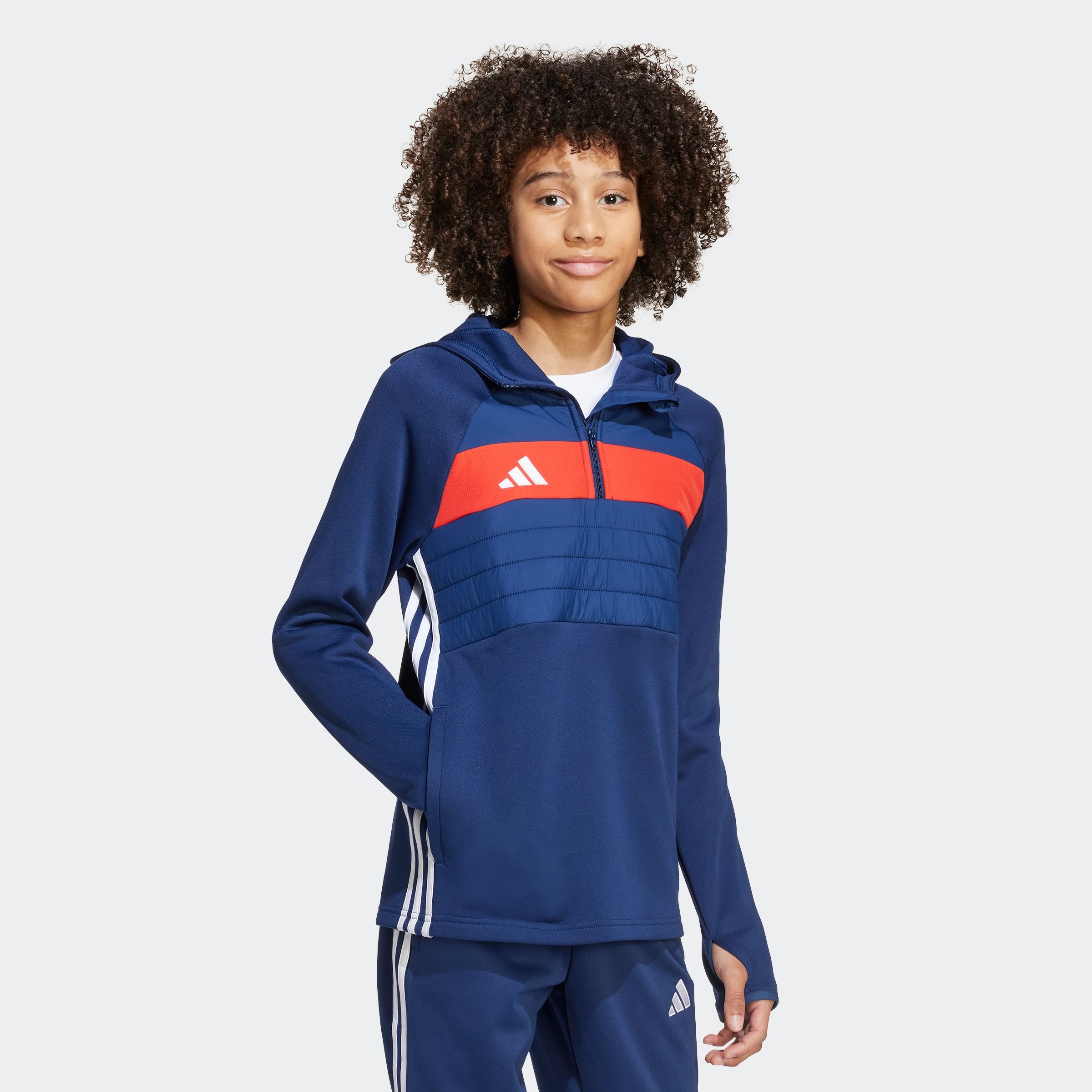 adidas Performance Kapuzensweatshirt »TIRO 25 ESSENTIALS WINTERIZED TRAININGSOBERTEIL FÜR KINDER«
