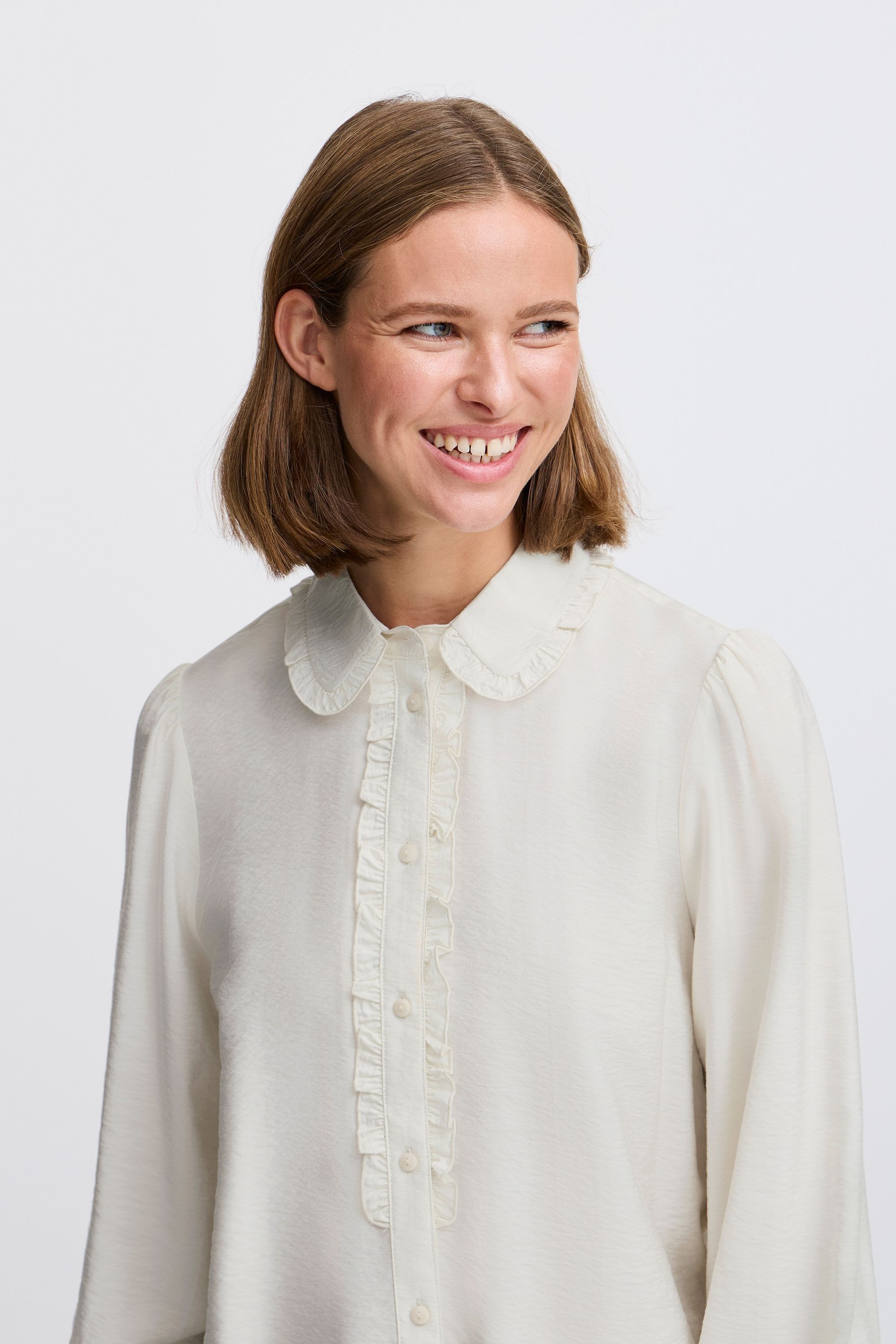 b.young Tunika »Langarmbluse BYIBINE FRILL SHIRT«