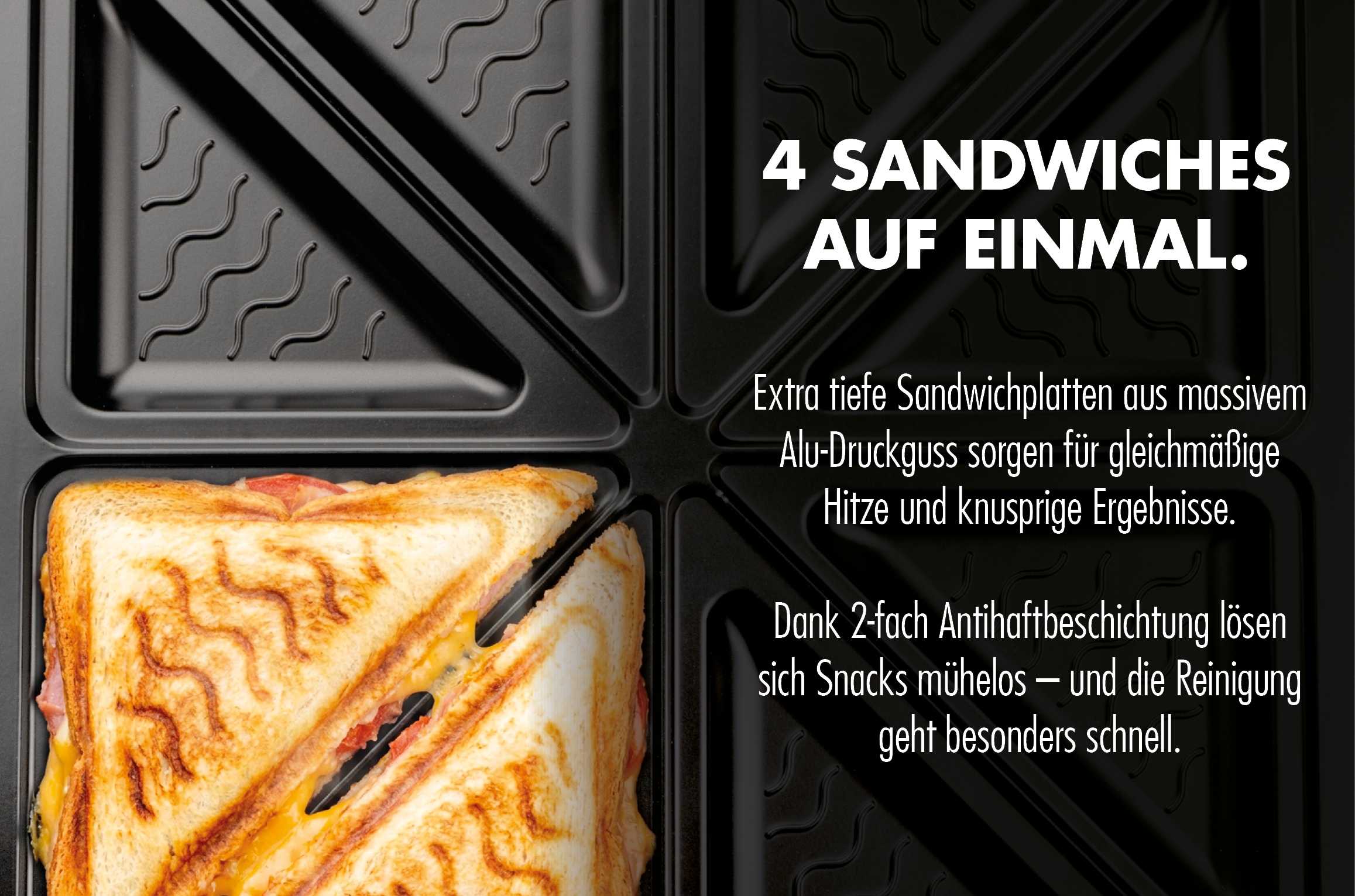 Gastroback Sandwichmaker »SNACK STATION 4XL ADVANCED 42469« 1800 W
