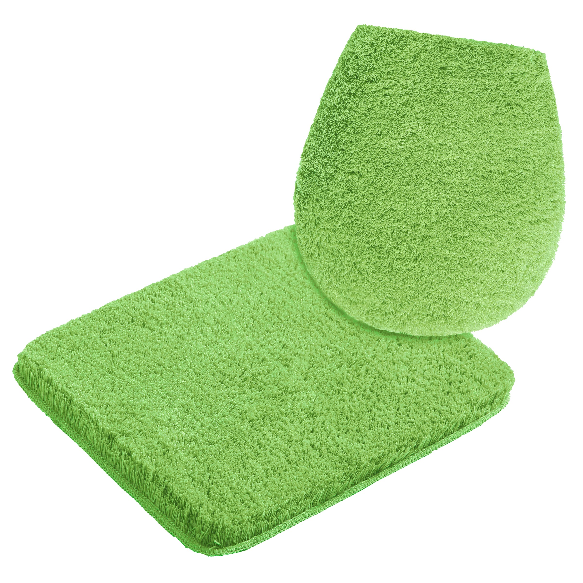 my home Badematte »Merida, Badvorleger, Badezimmer Teppich«, rutschhemmend beschichtet, fußbodenheizungsgeeignet-schnell trocknend-strapazierfähig, Badteppich, Uni Farben, rechteckig, rund & als 2-tlg. Set erhältlich