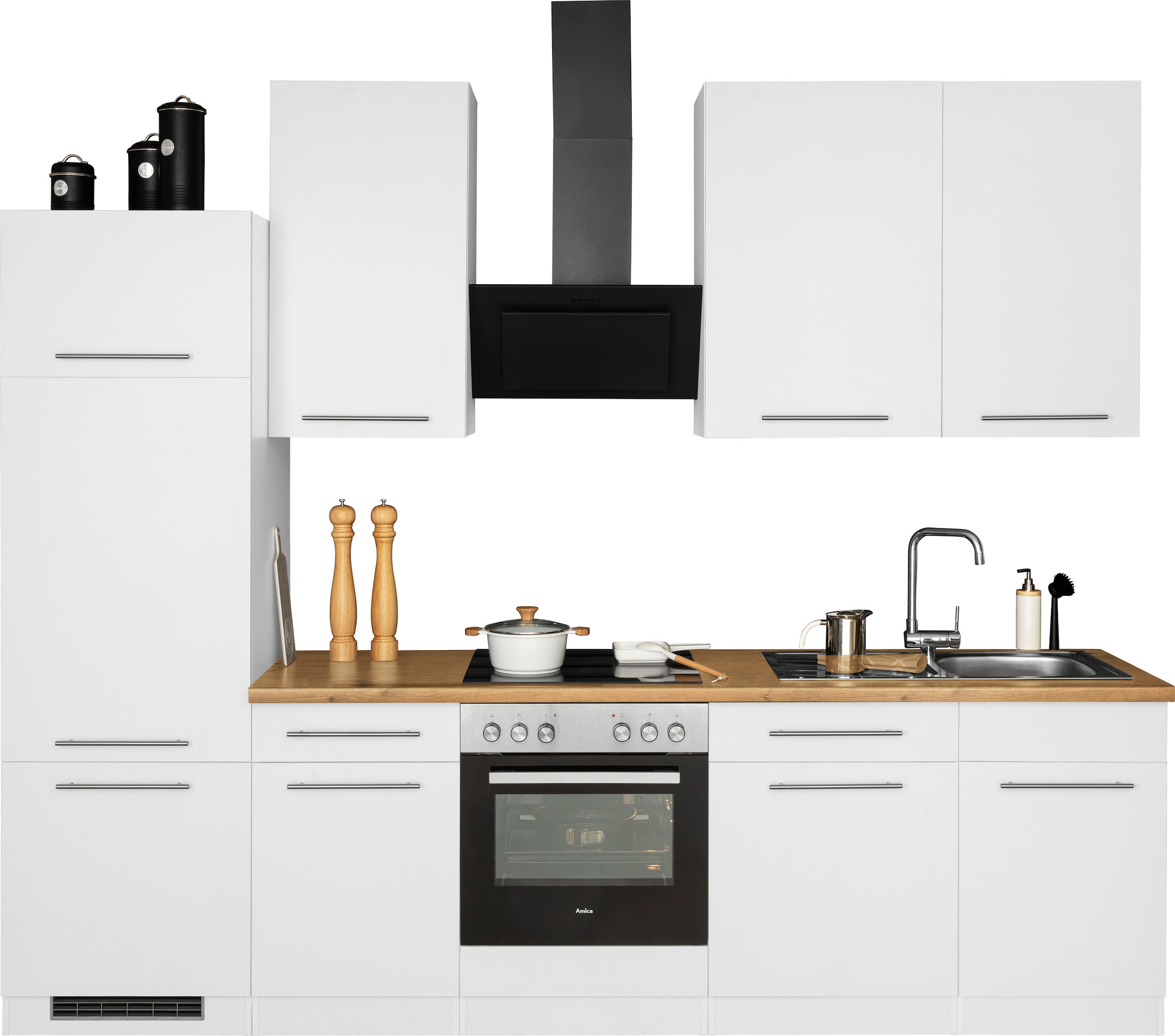 wiho Küchen 280 cm »Unna«, mit E-Geräten, online OTTO bei Breite Küchenzeile