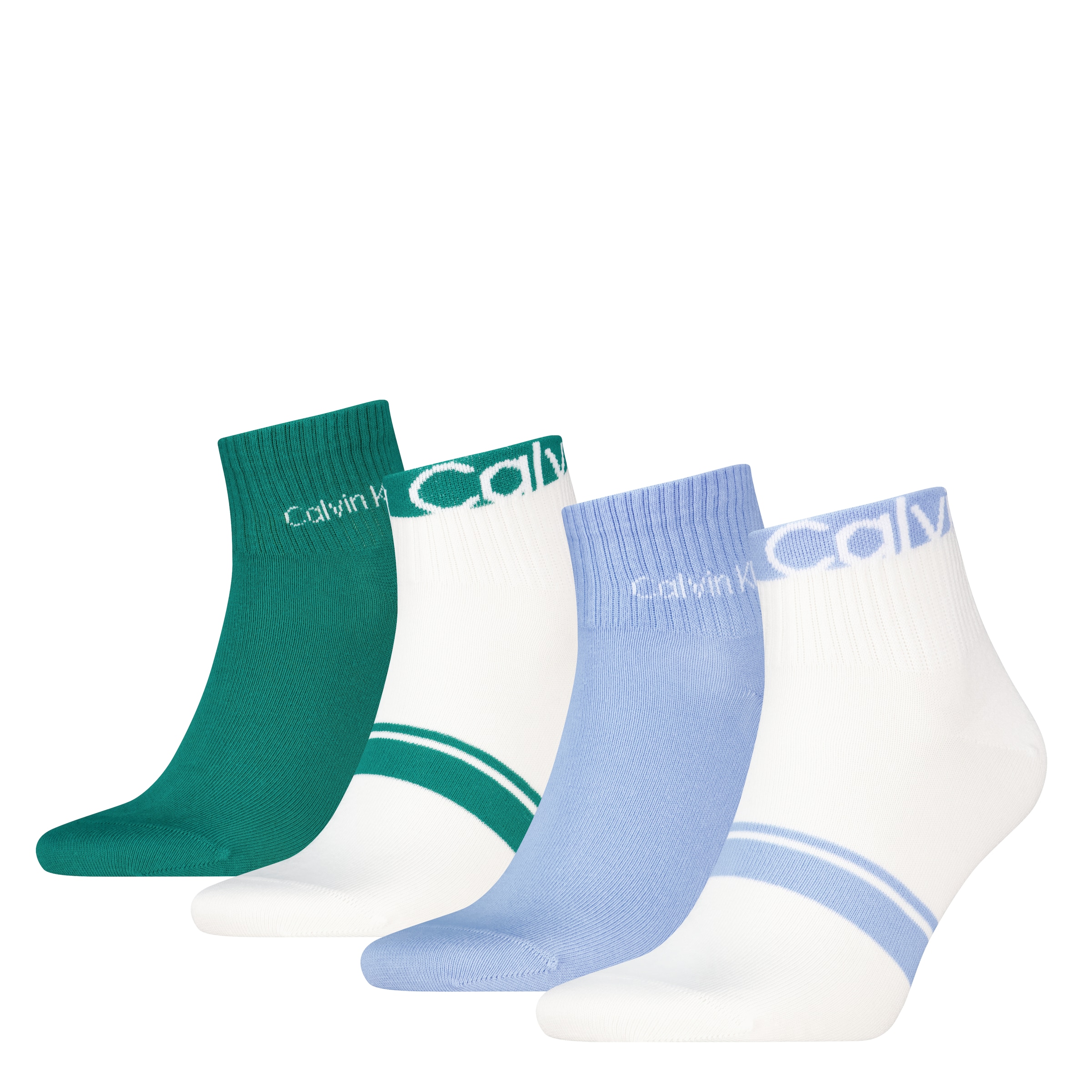 Calvin Klein Kurzsocken »CK MEN QUARTER 4P LOGO STRIPE ECOM« 4 Paar, 