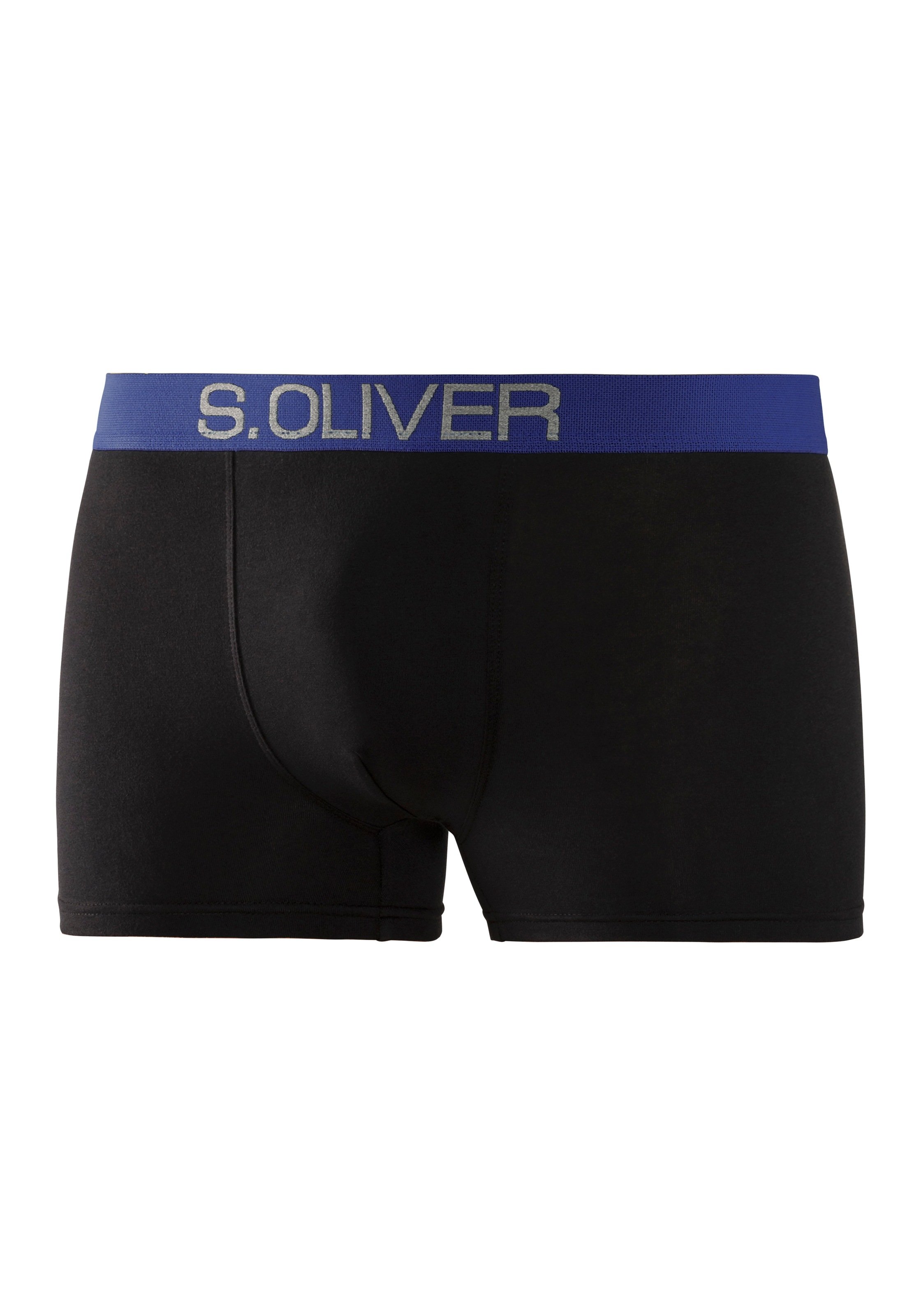 s.Oliver Boxer »Boxershorts für Herren«, (Packung, 4 St.), mit kontrastfarbenem Webbund