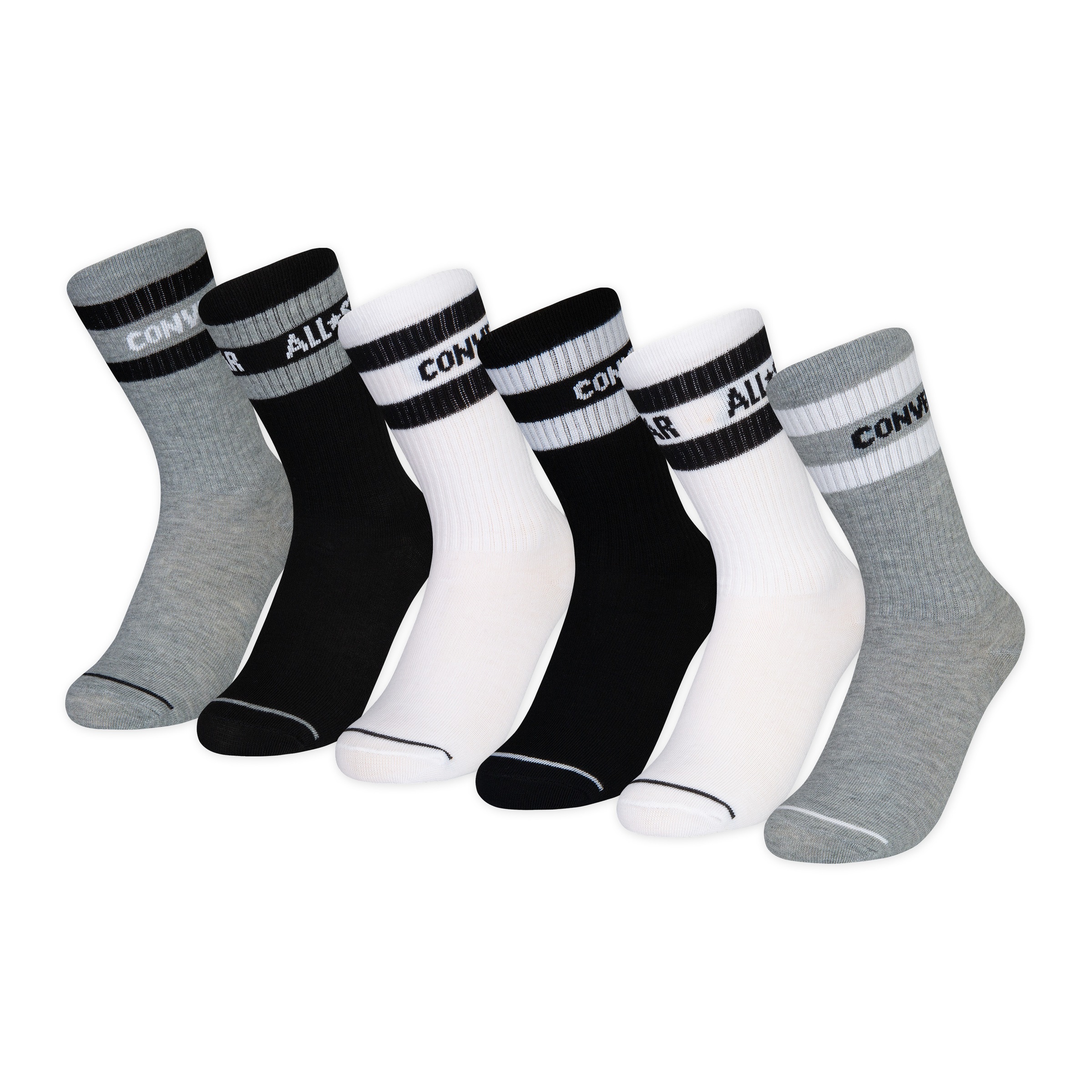 Converse Sportsocken »CHN BASIC WORDMARK CREW 6PK für Kinder«, (6 Paar), für Kinder