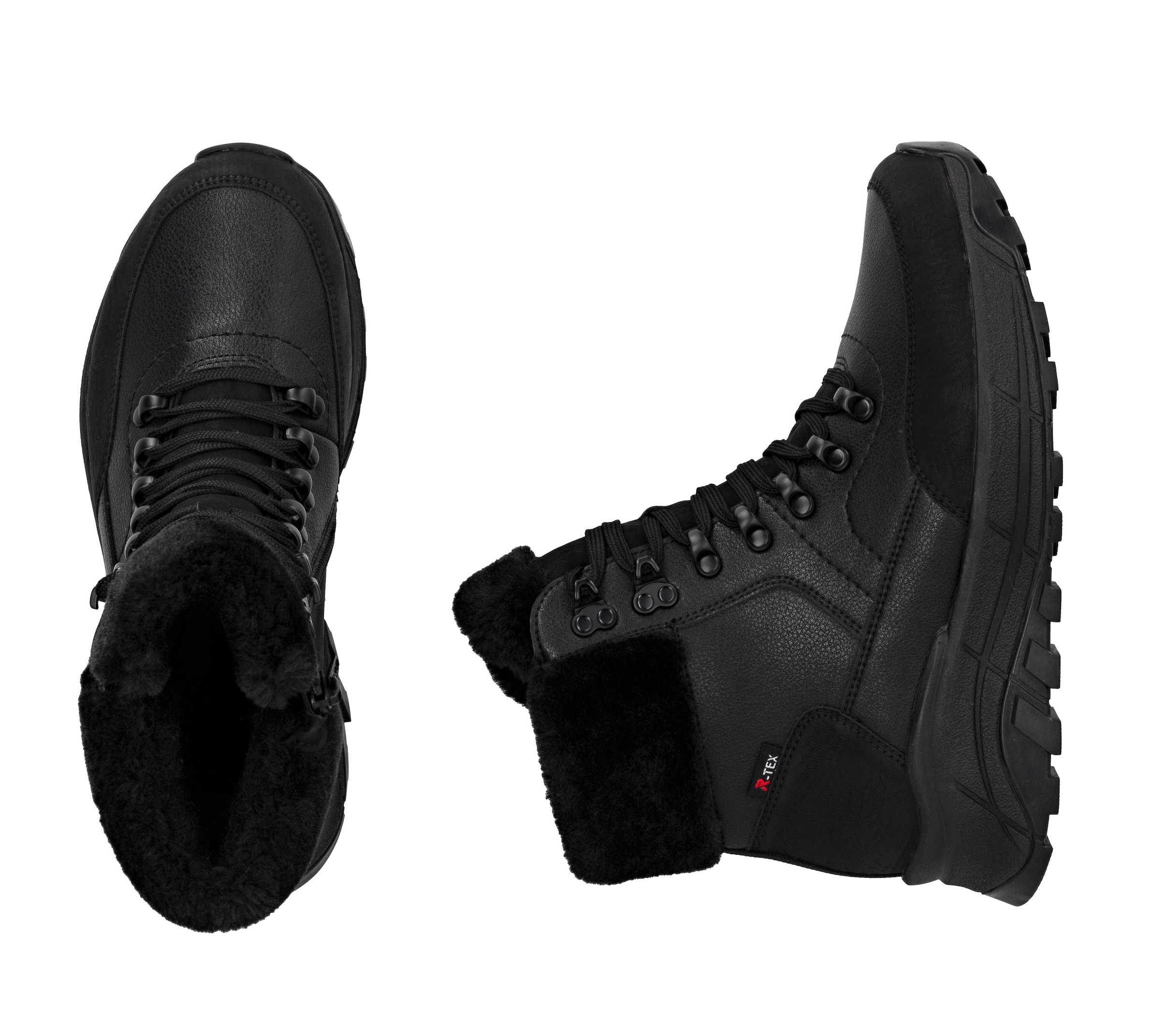 RIEKER Sport Winterboots  Schnürboots, Plateauboots, mit wasserabweisender TEX-Membrane