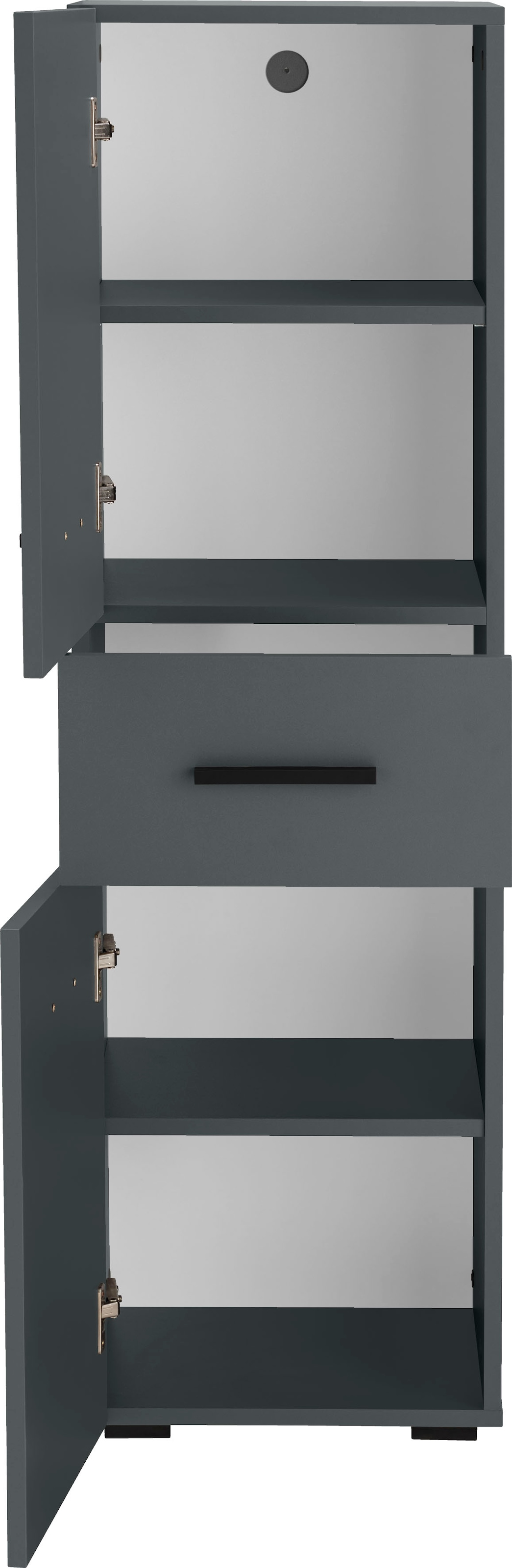 INOSIGN Midischrank »Skara« verstellbarer Einlegeböden hinter jeder Tür, Breite 38 cm, Höhe 130 cm