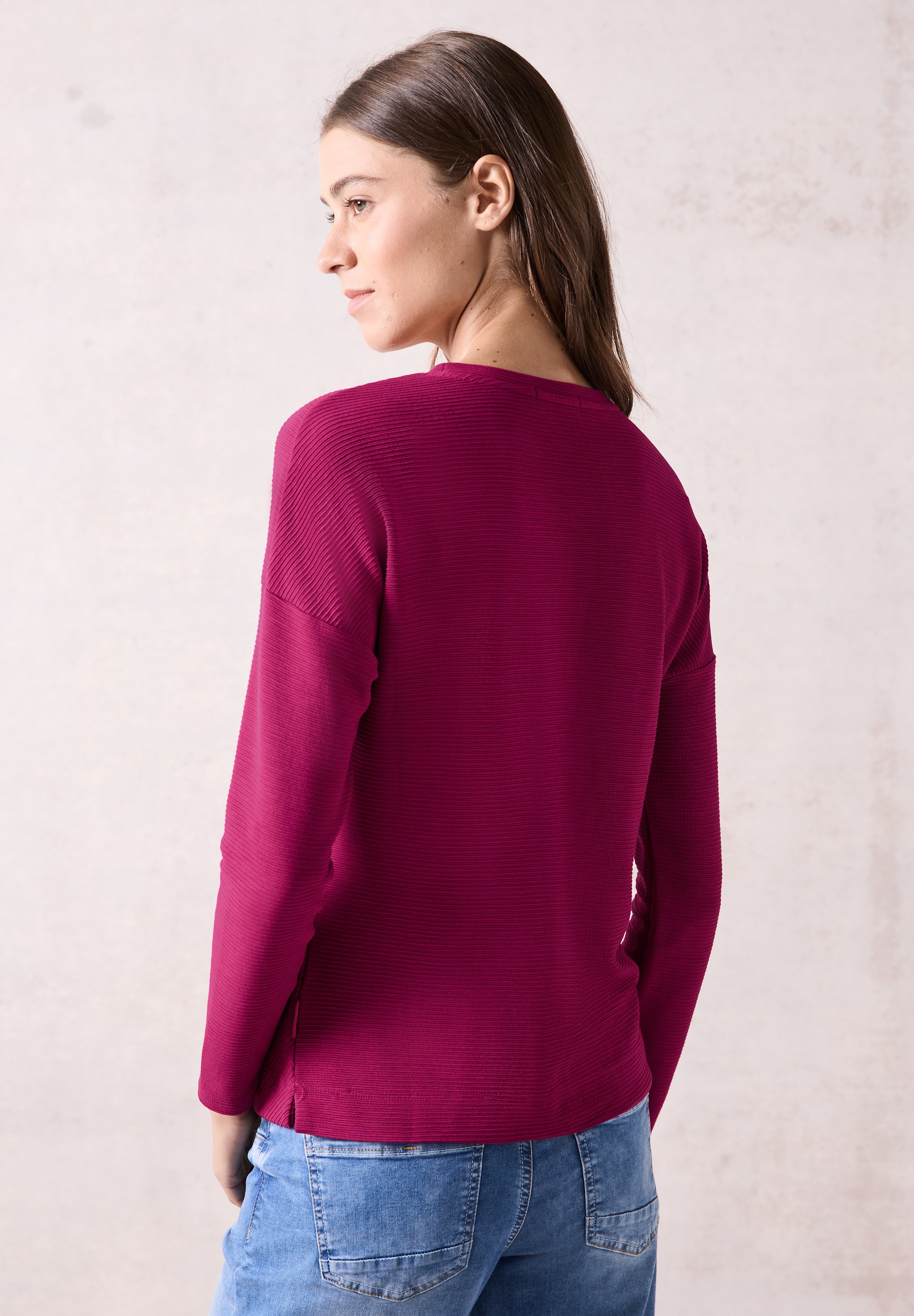 Cecil Langarmshirt, in Ottoman-Struktur