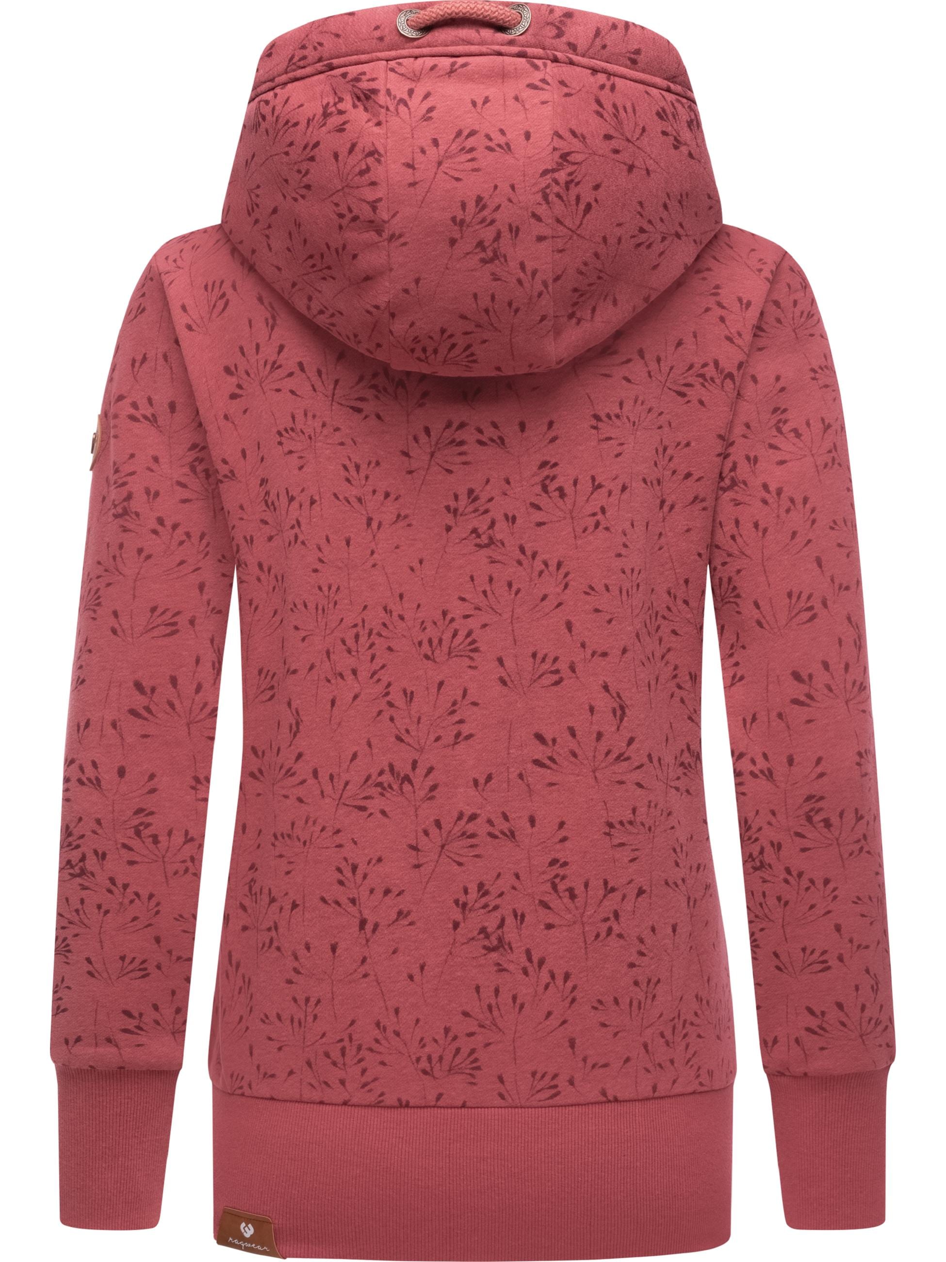 Ragwear Sweatjacke »Sweatjacke Neska Zip Flowers«, sportlicher Damen Zip-Hoodie mit Kapuze