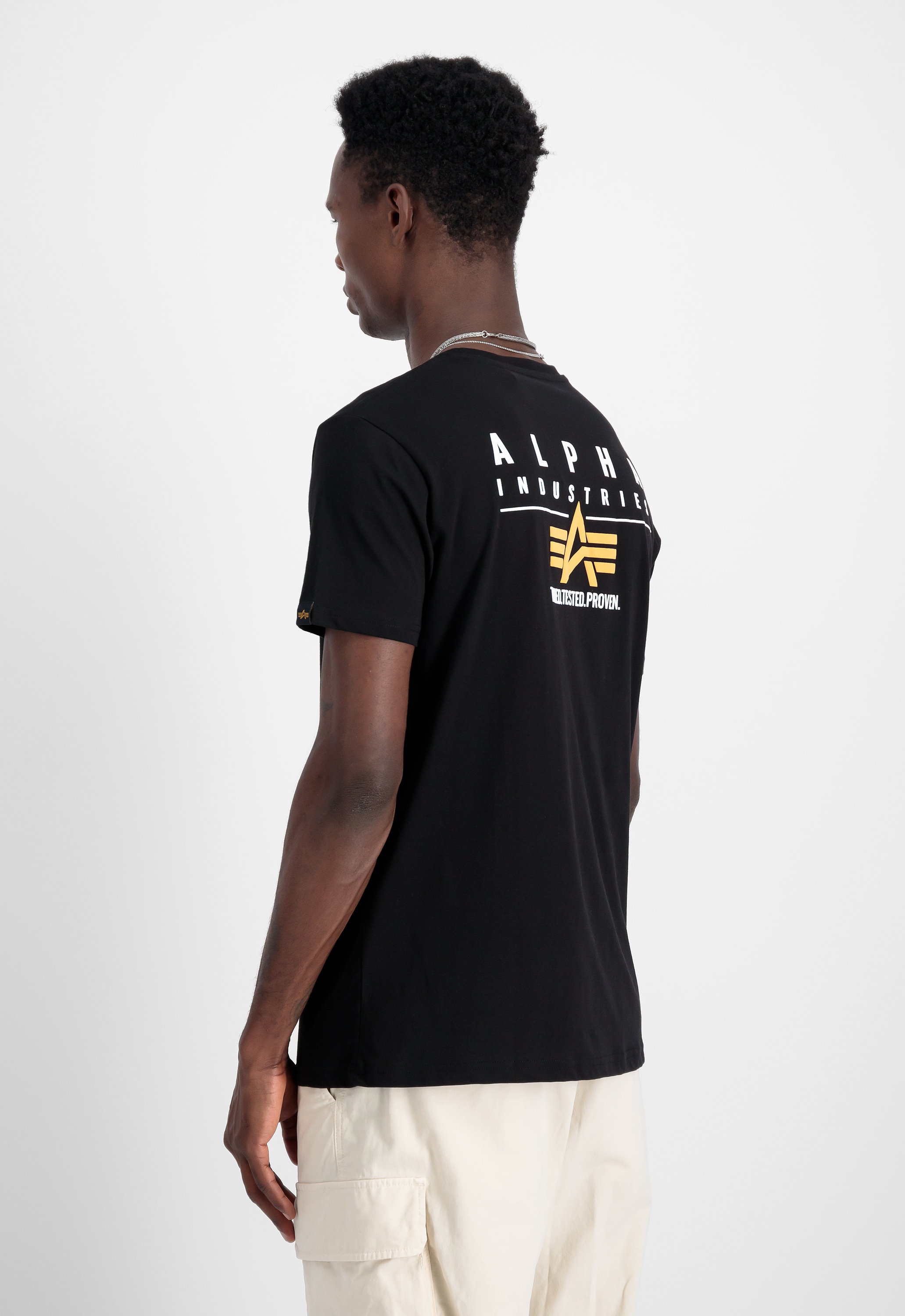 Alpha Industries T-Shirt »Puff Print Logo Backprint T-Shirt T-Shirt«